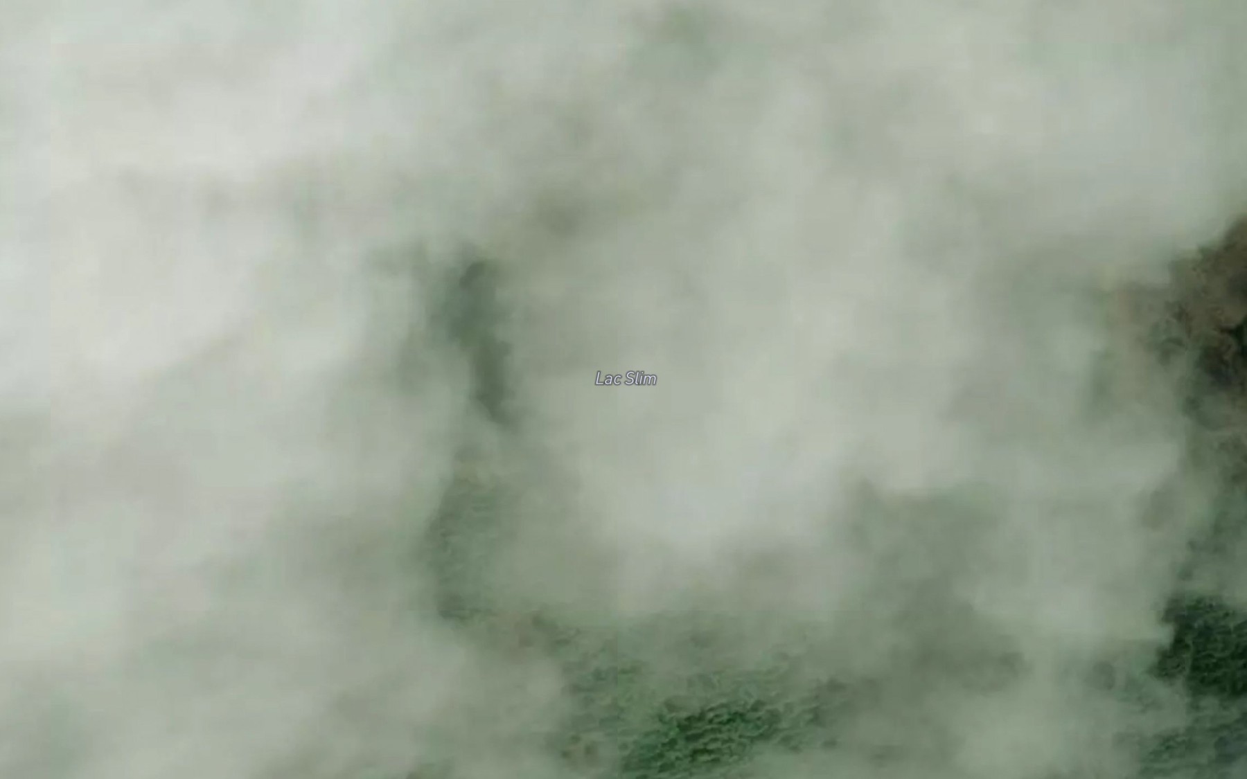 Satellite map of the Lac Slim