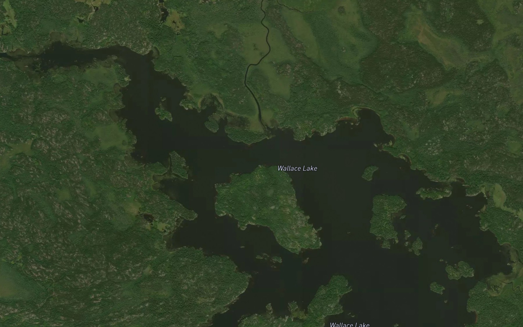 Satellite map of the Twin Bays