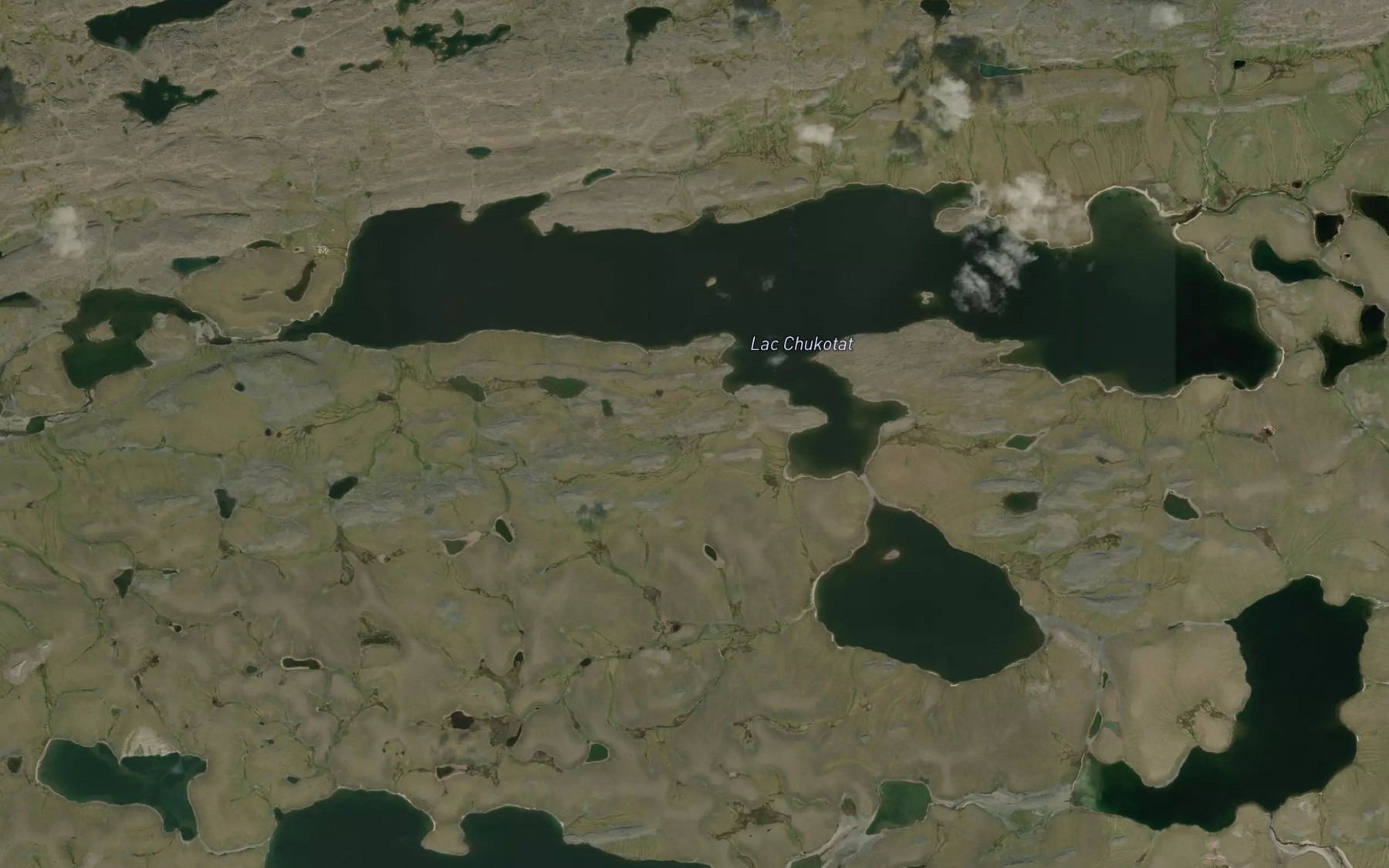 Satellite map of the Lac Chukotat