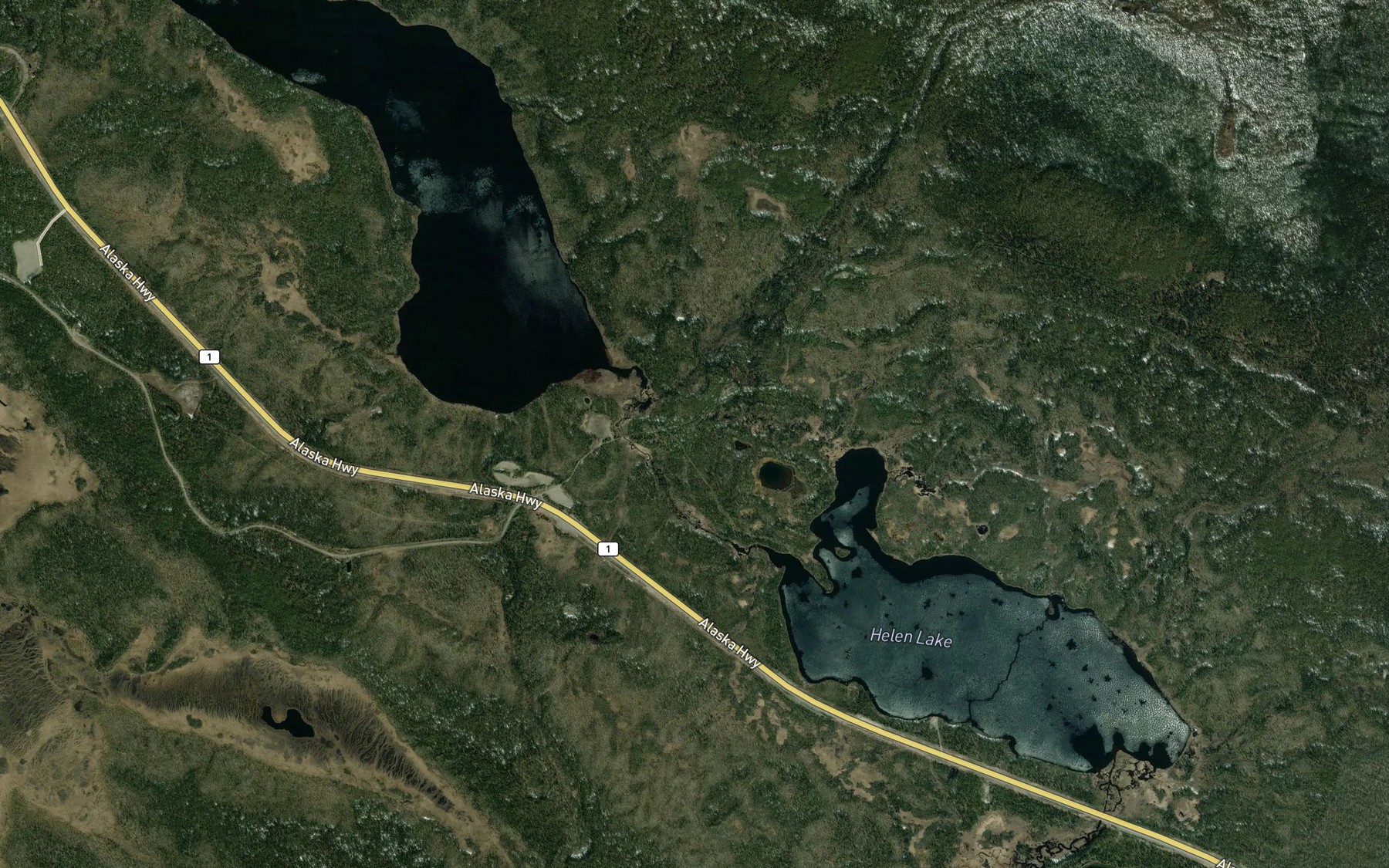 Satellite map of the Hazel Creek