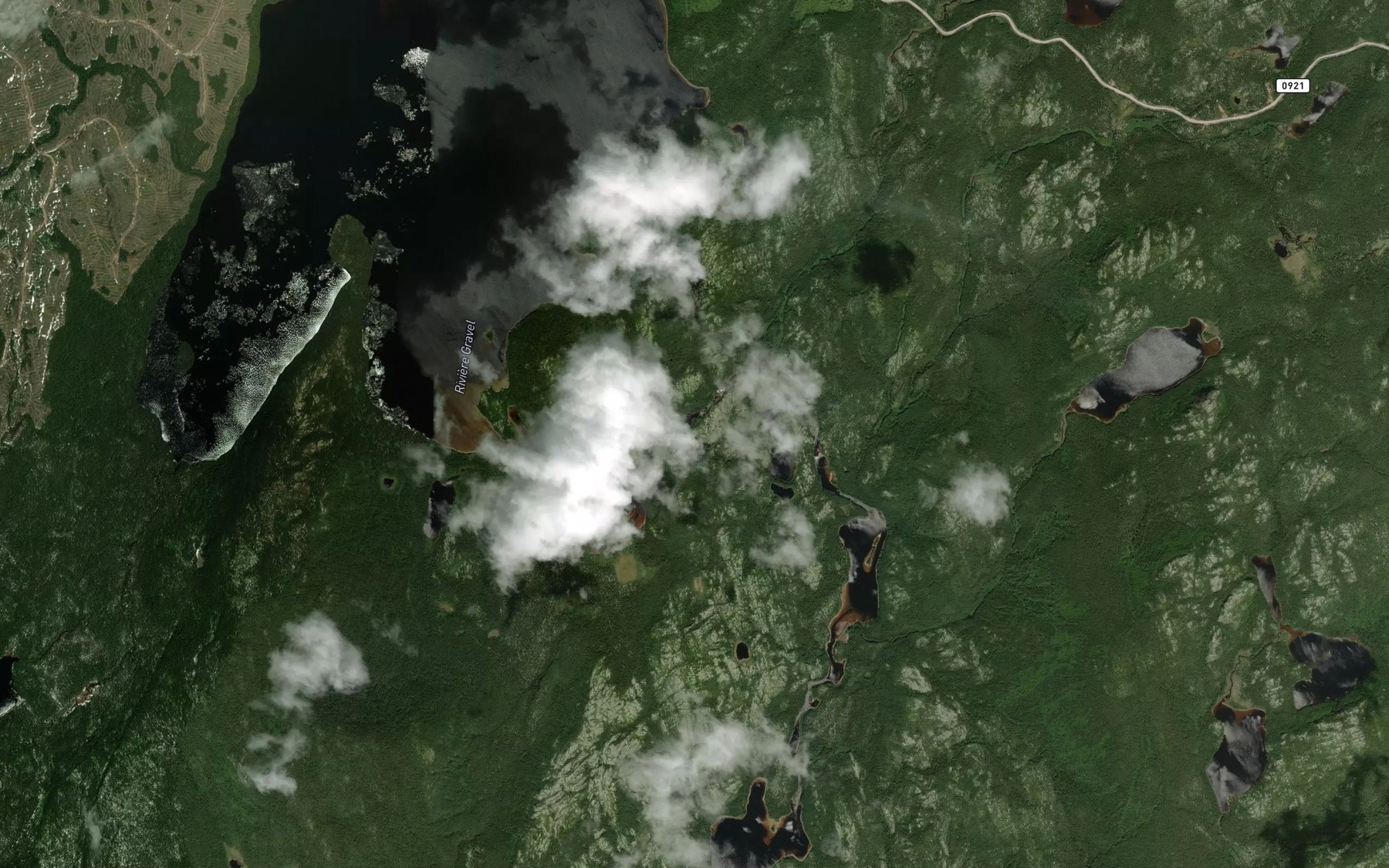 Satellite map of the Rapides de l'Ecumante