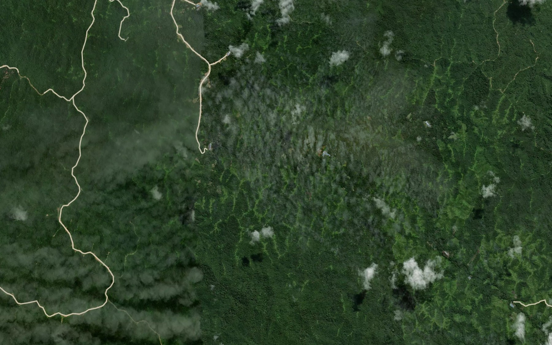 Satellite map of the Sungai Biru