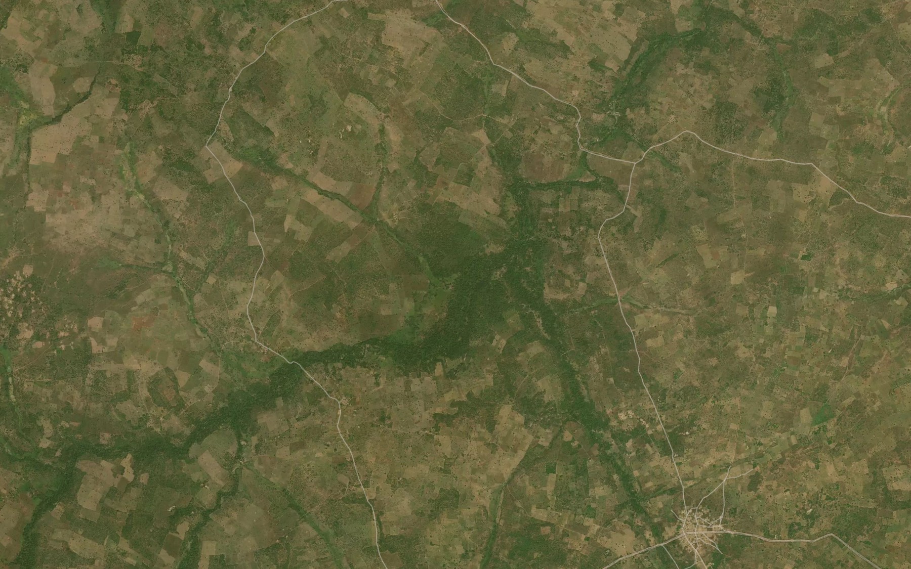 Satellite map of the River Kanbi