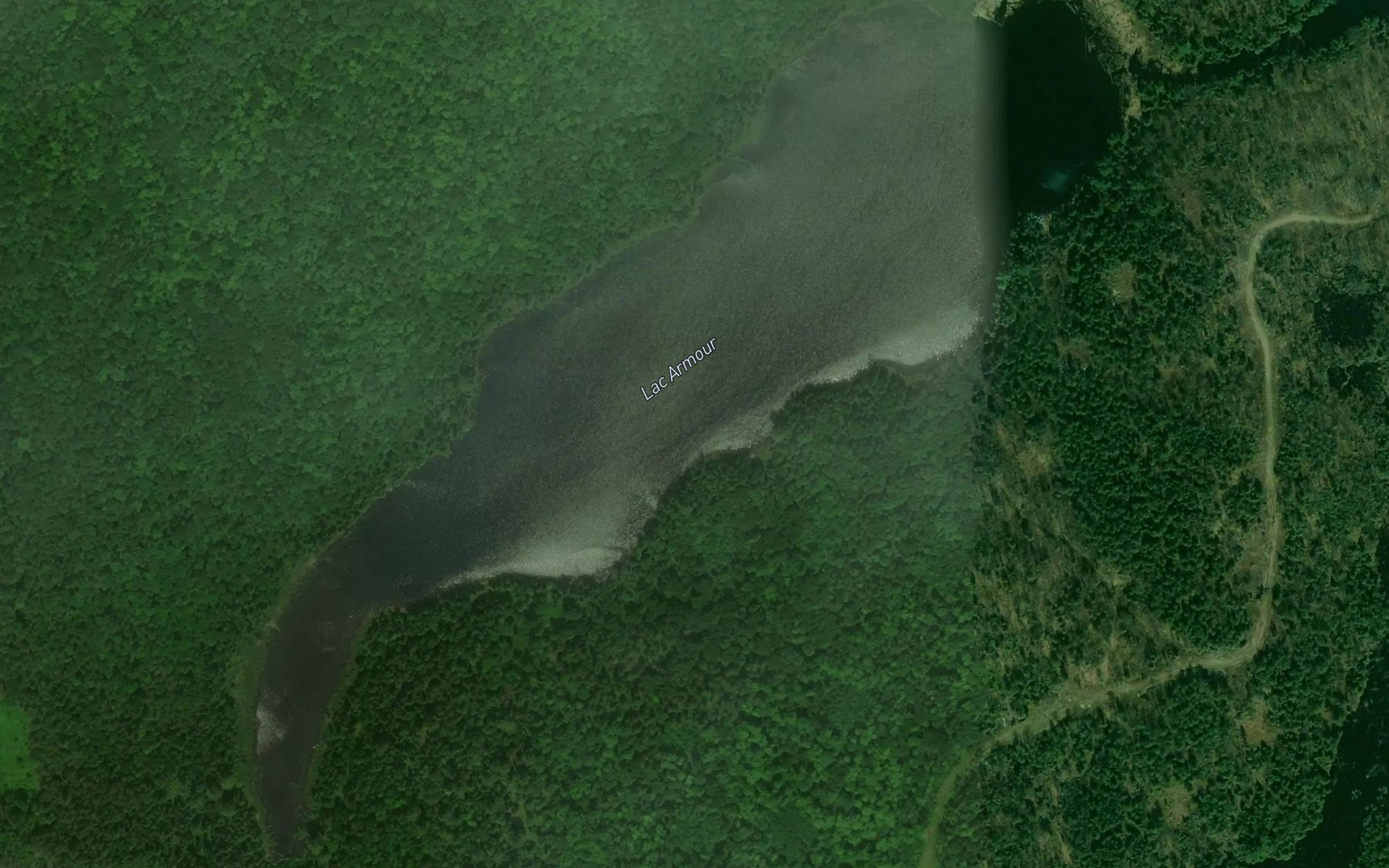 Satellite map of the Lac Armour
