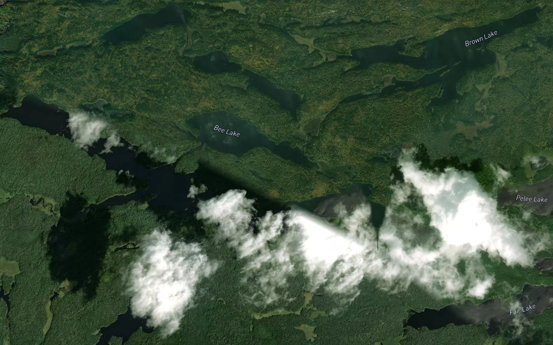 Satellite map of the Badwater Lake