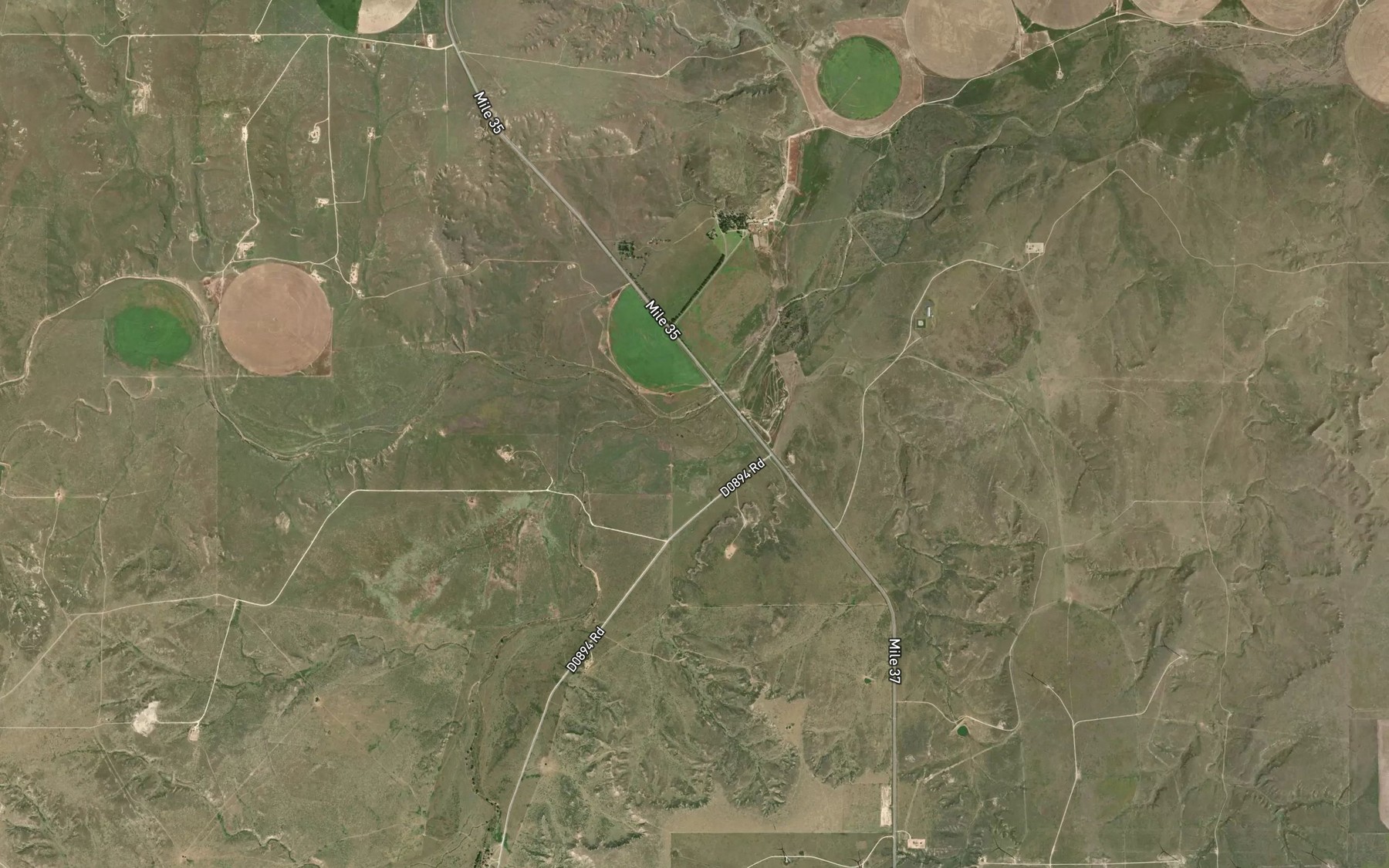 Satellite map of the Frisco Creek