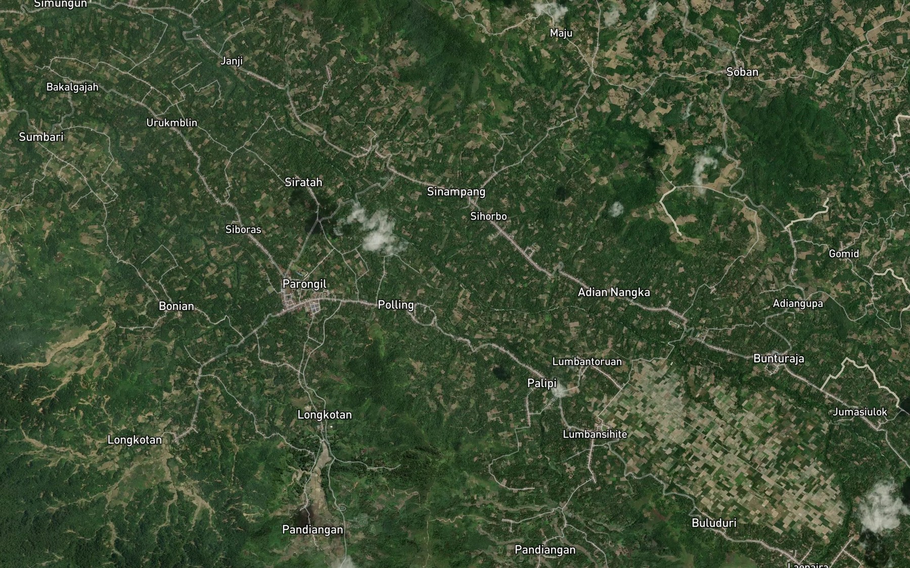 Satellite map of the Lae Pandricoh