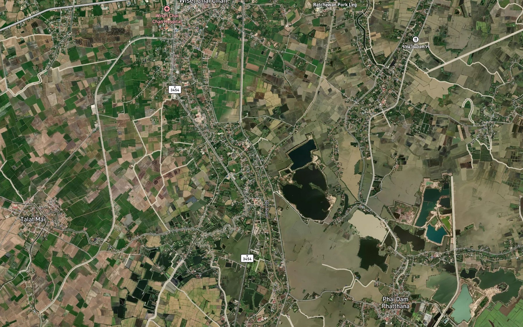 Satellite map of the Khlong Khun