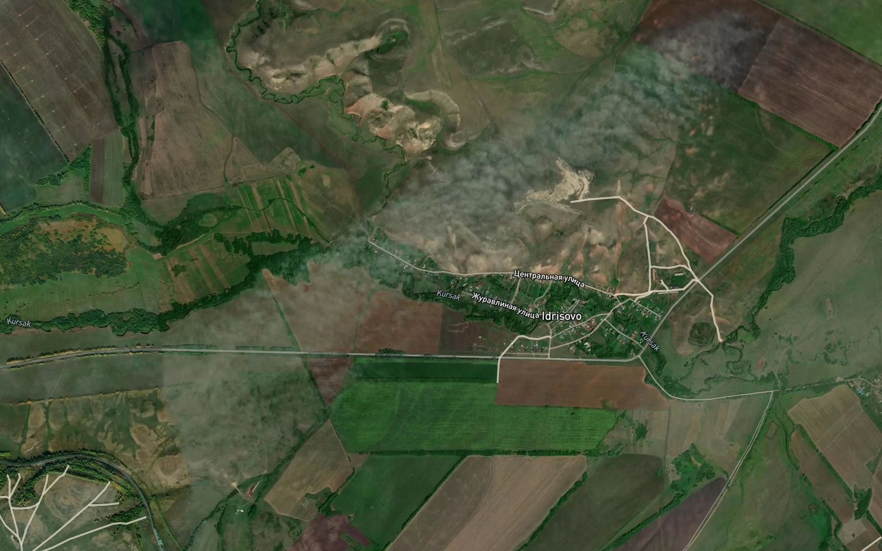 Satellite map of the Truntaish