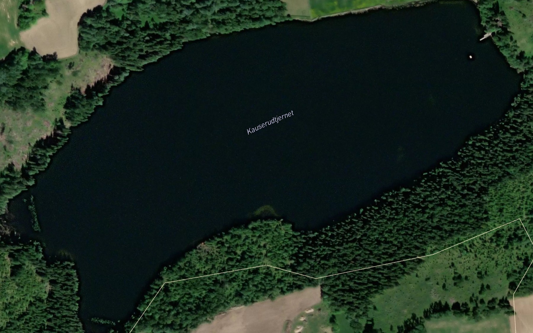 Satellite map of the Kauserudtjernet