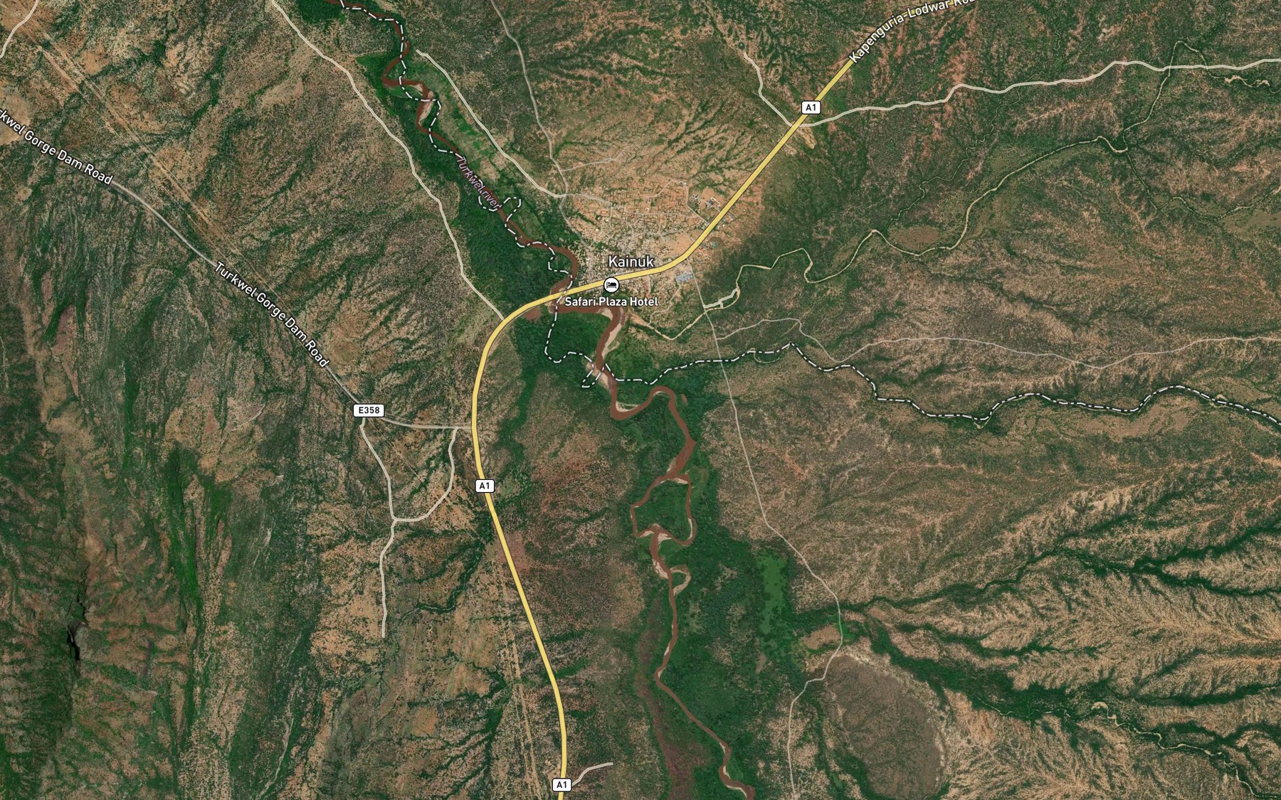 Satellite map of the Lotongot