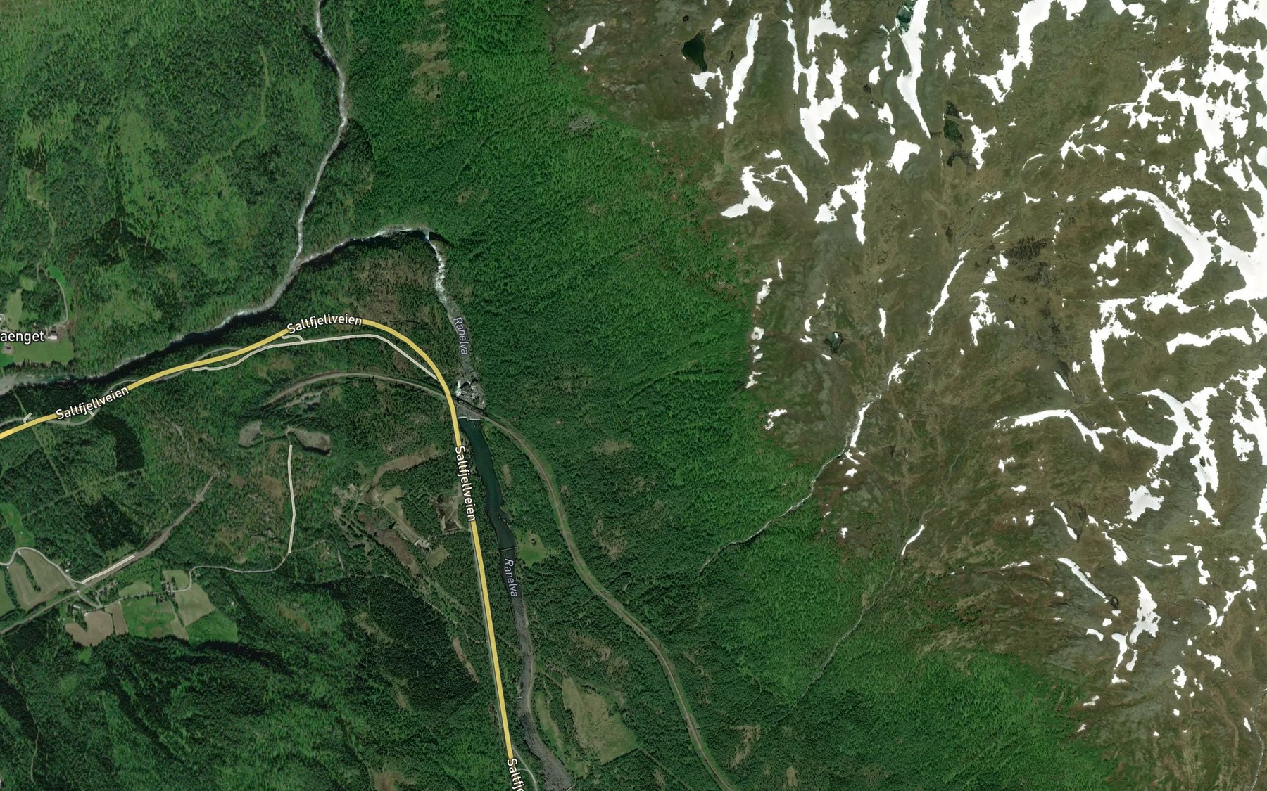 Satellite map of the Reinhaugbekken
