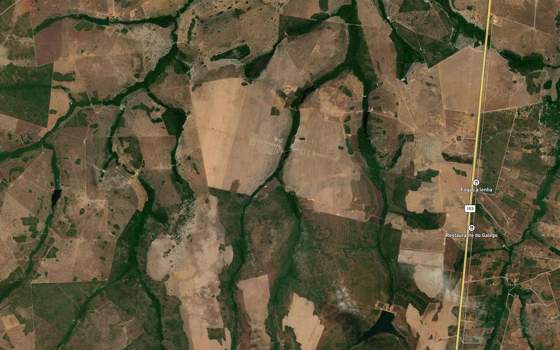 Satellite map of the Corrego Vereda Comprida