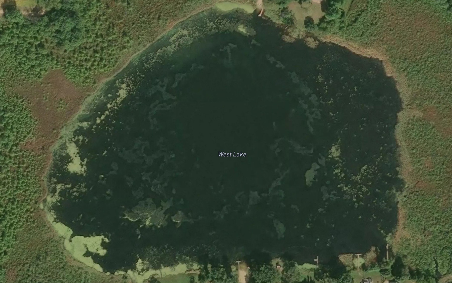Satellite map of the West Lake