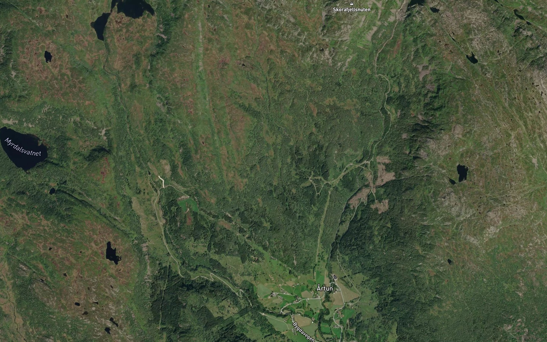 Satellite map of the Liabekken