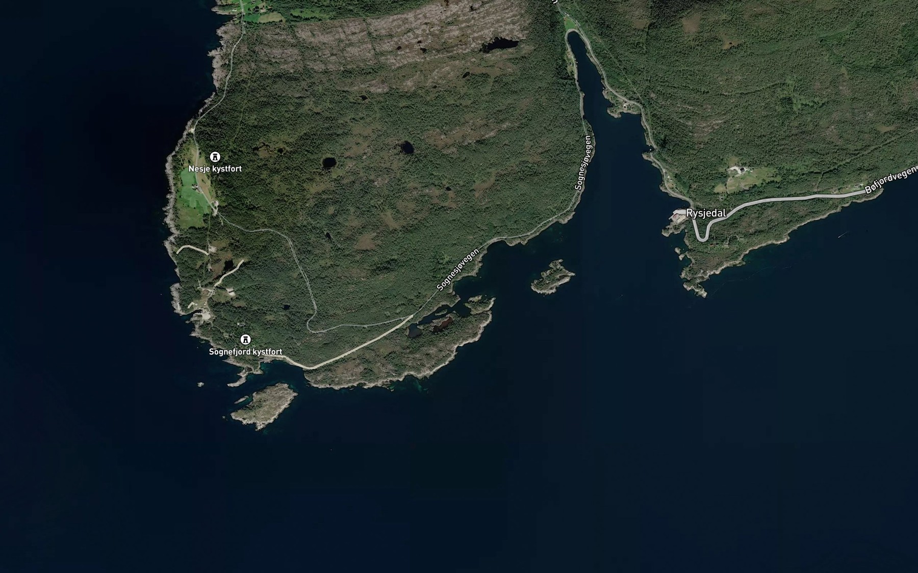 Satellite map of the Spisskammersvika