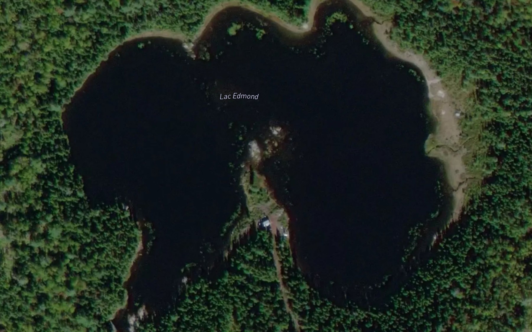 Satellite map of the Lac Edmond