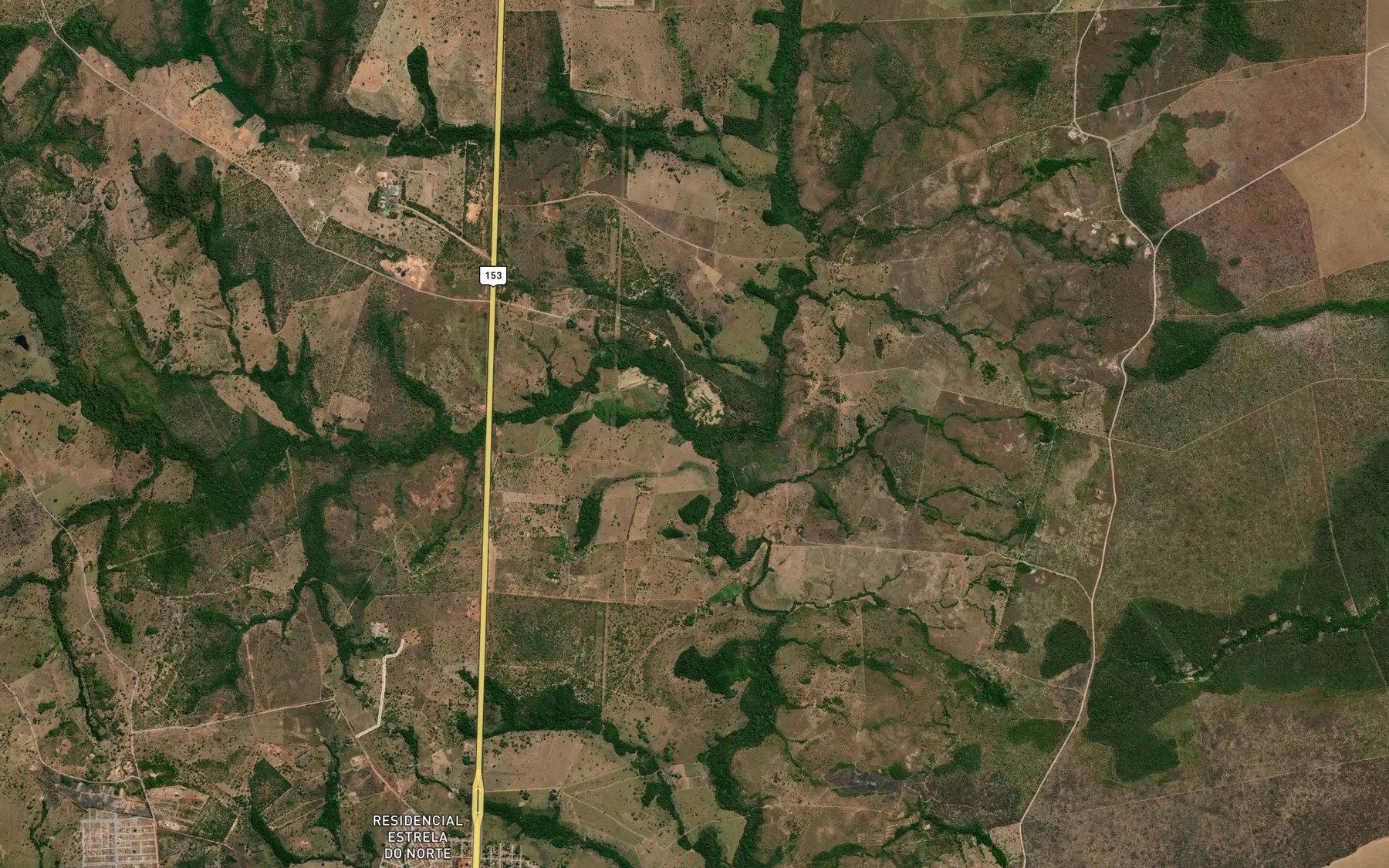 Satellite map of the Ribeirao Gameleira