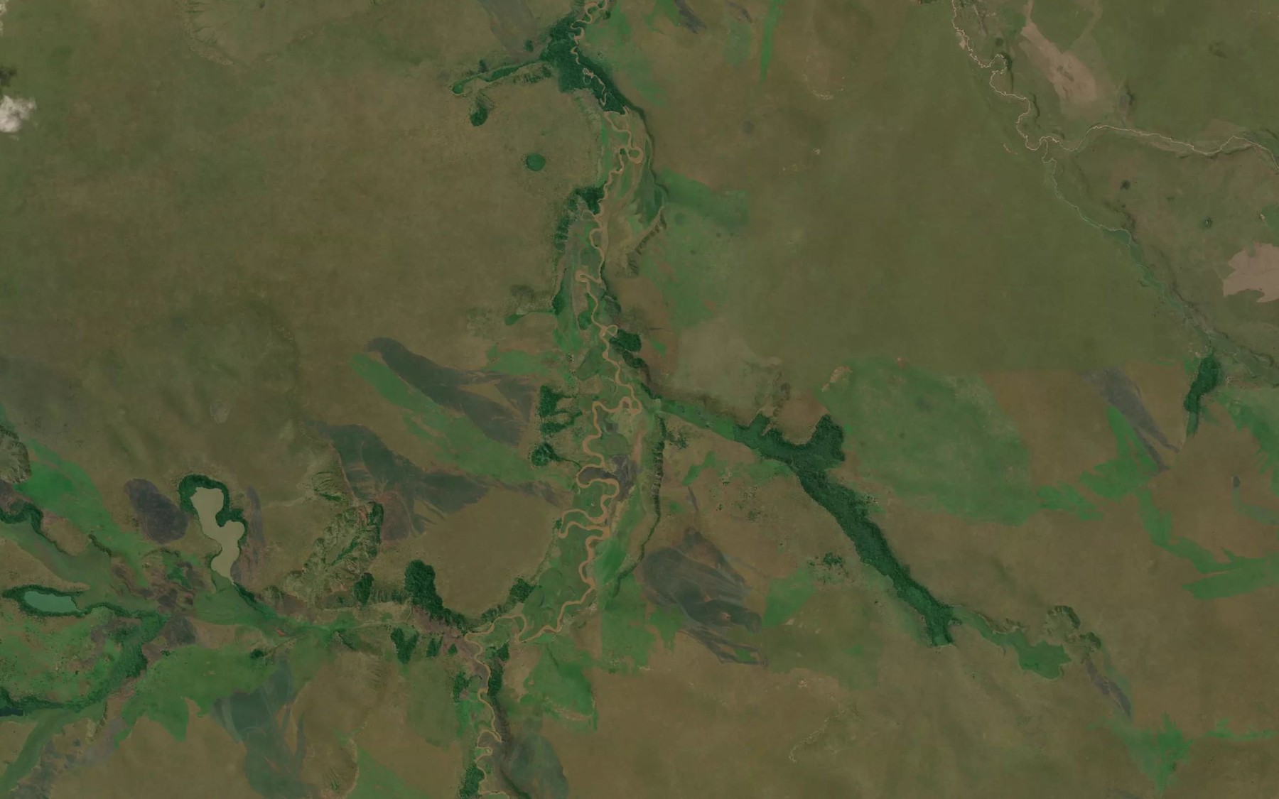 Satellite map of the Benge