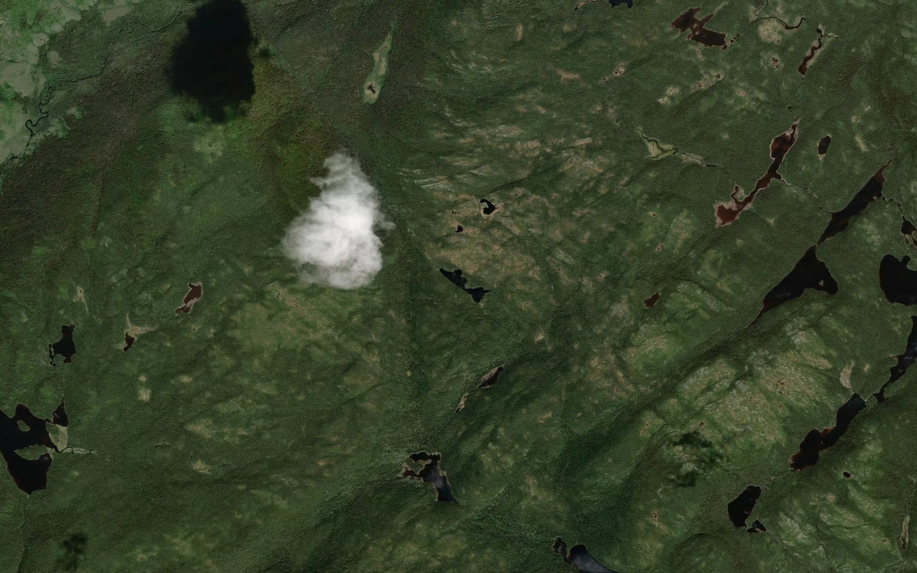 Satellite map of the Lac Carnay