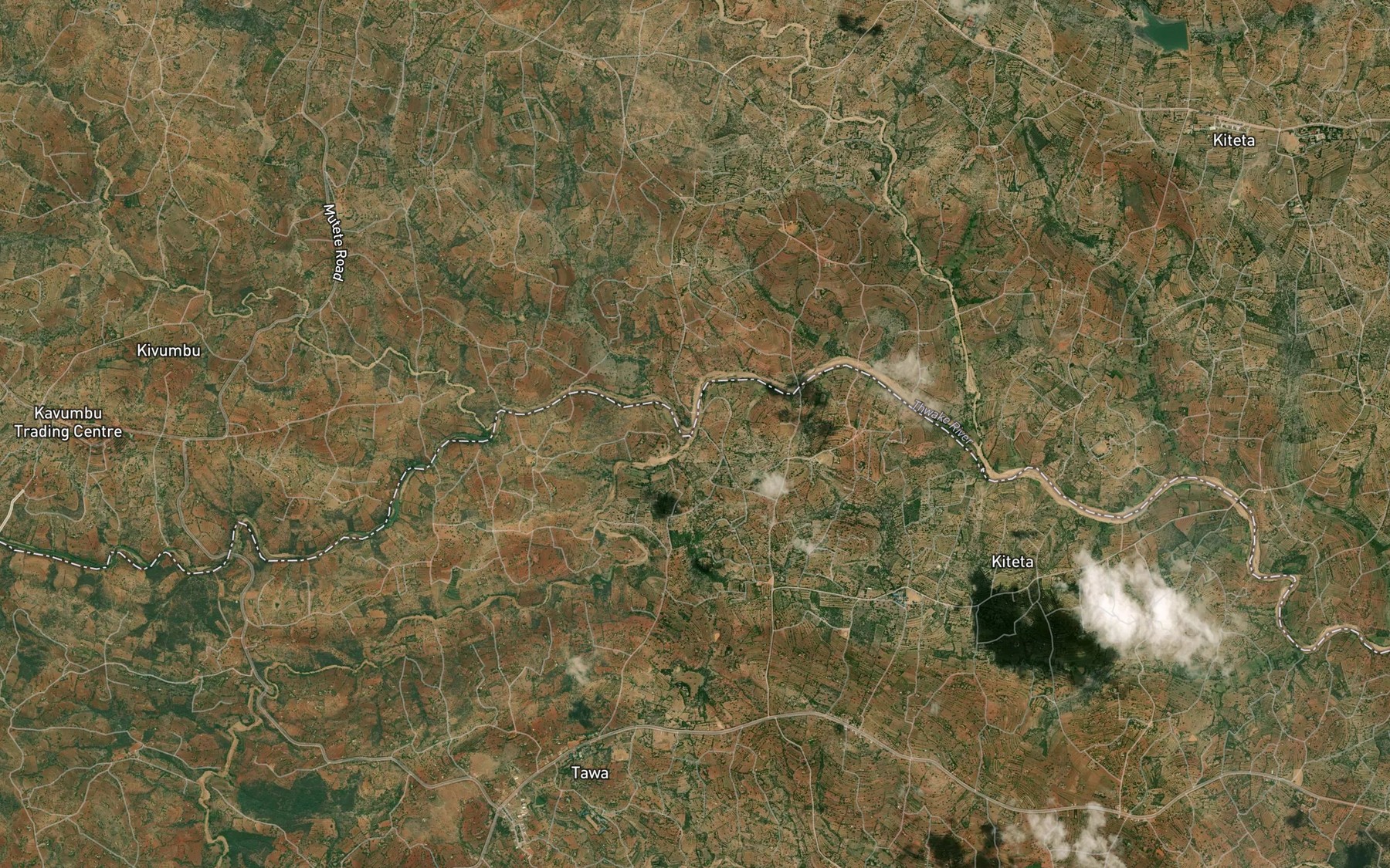 Satellite map of the Ngwani