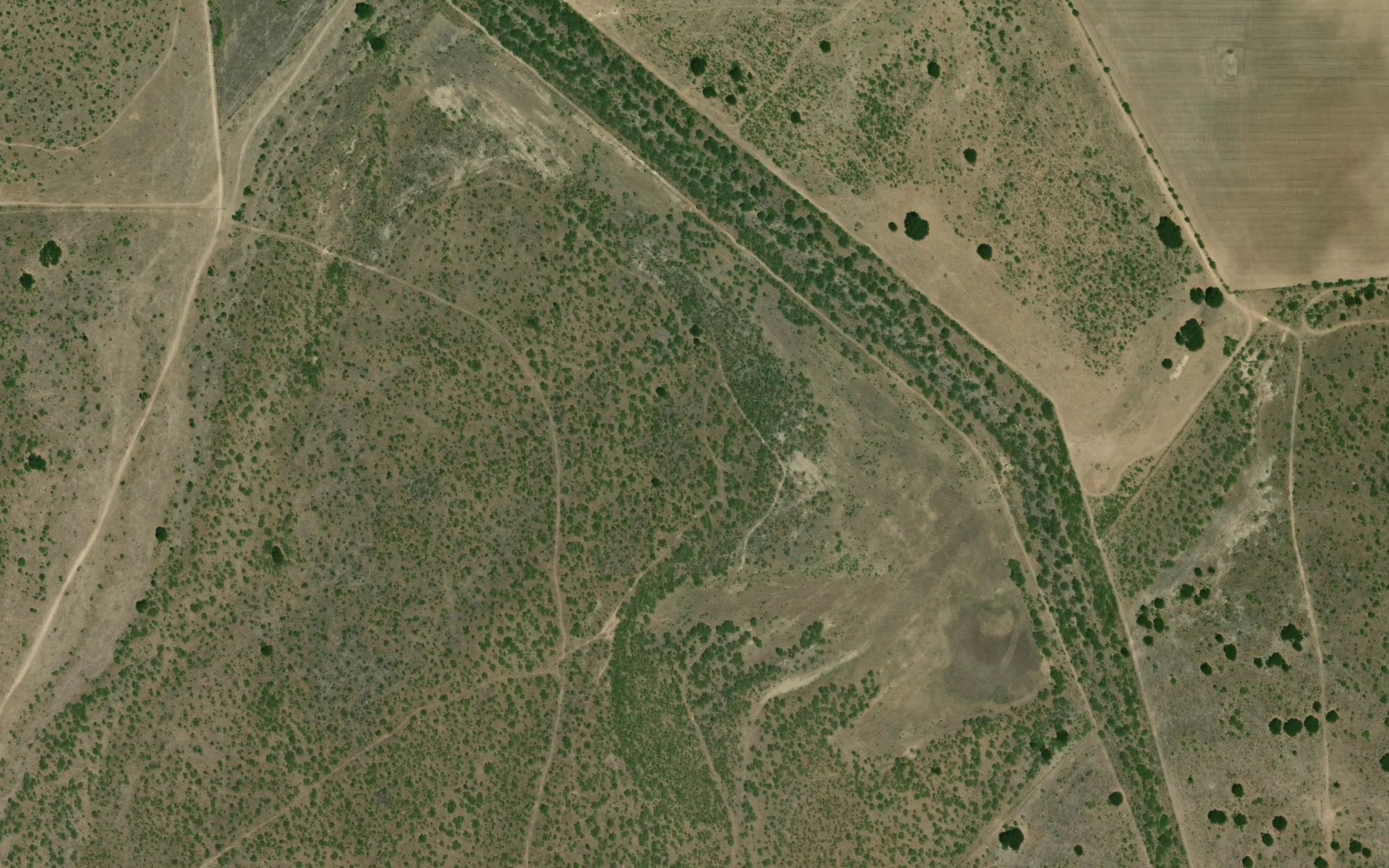 Satellite map of the Soil Conservation Service Site 28 Reservoir