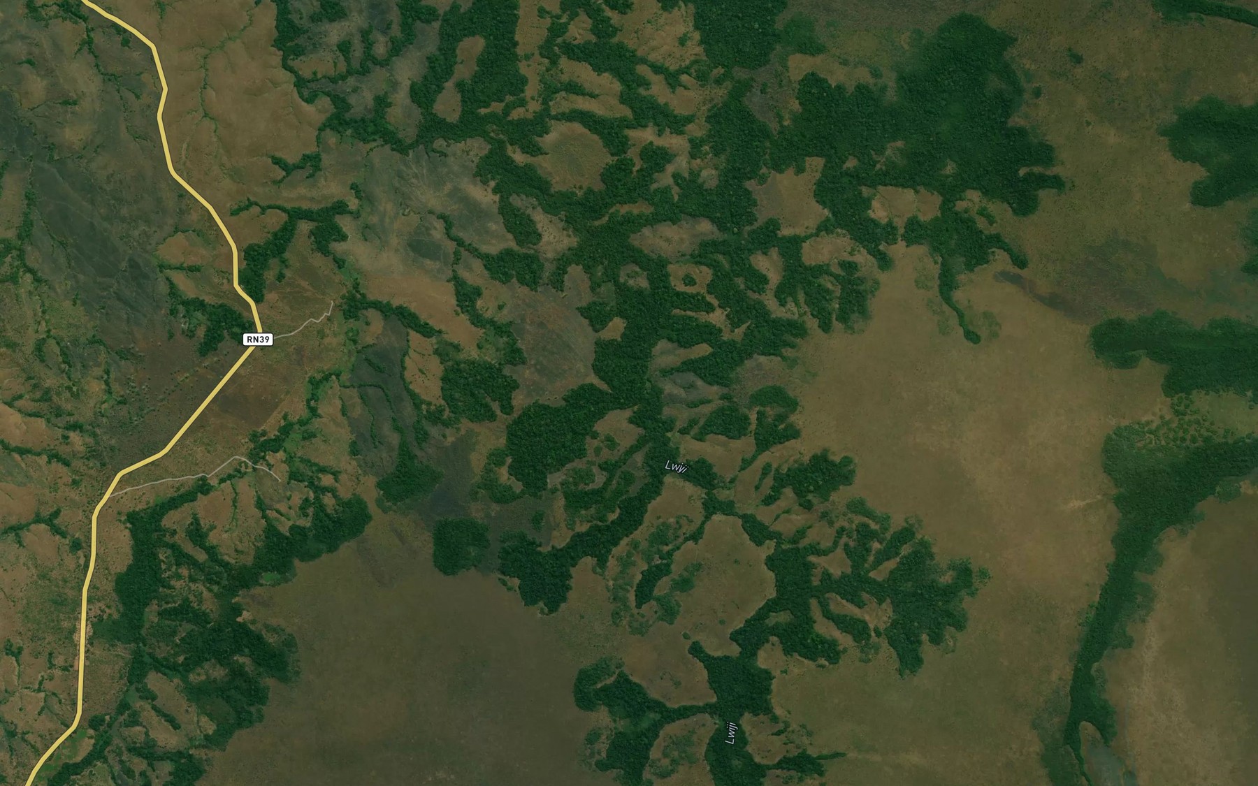 Satellite map of the Kapopo
