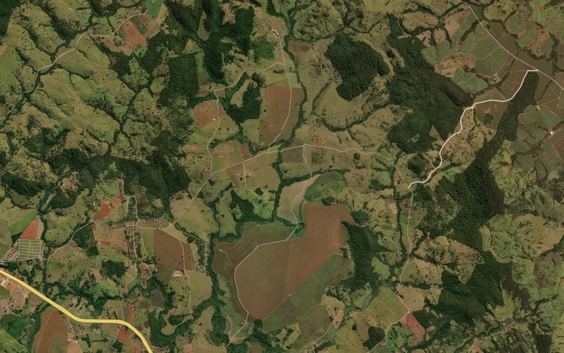 Satellite map of the Corrego Serrinha