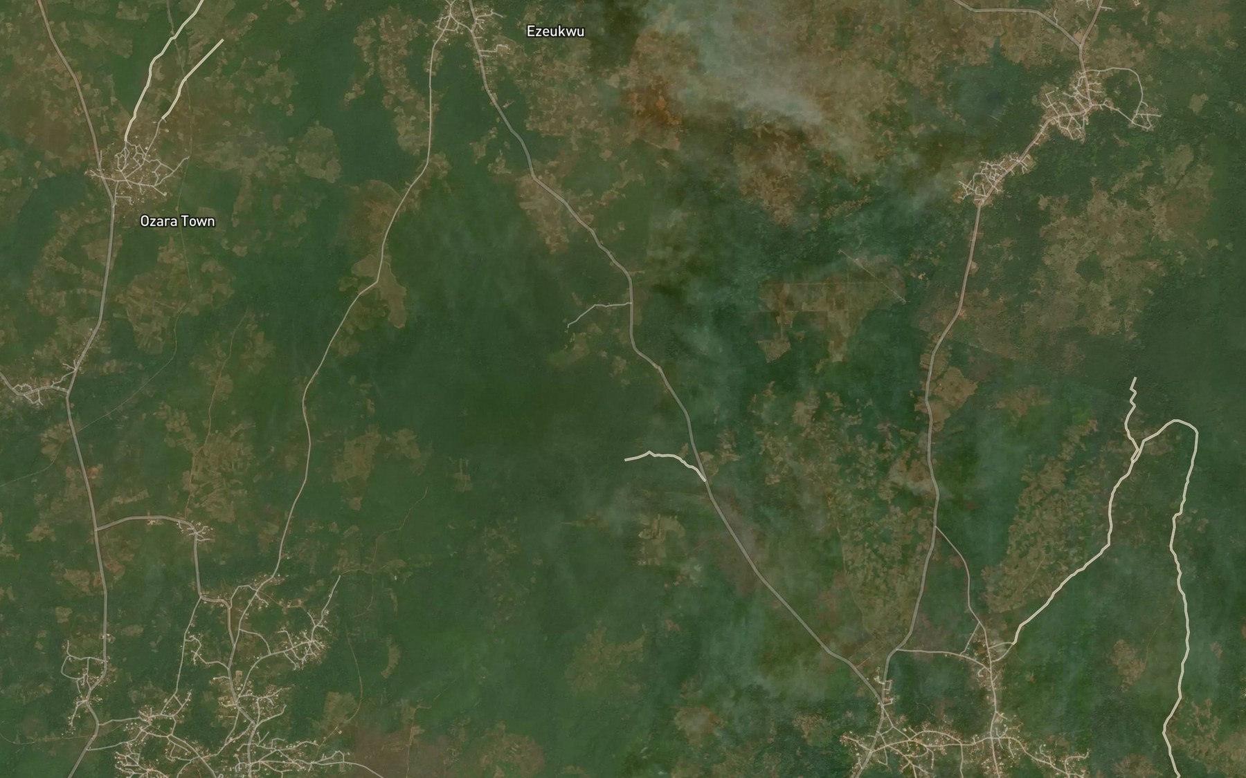 Satellite map of the River Oke