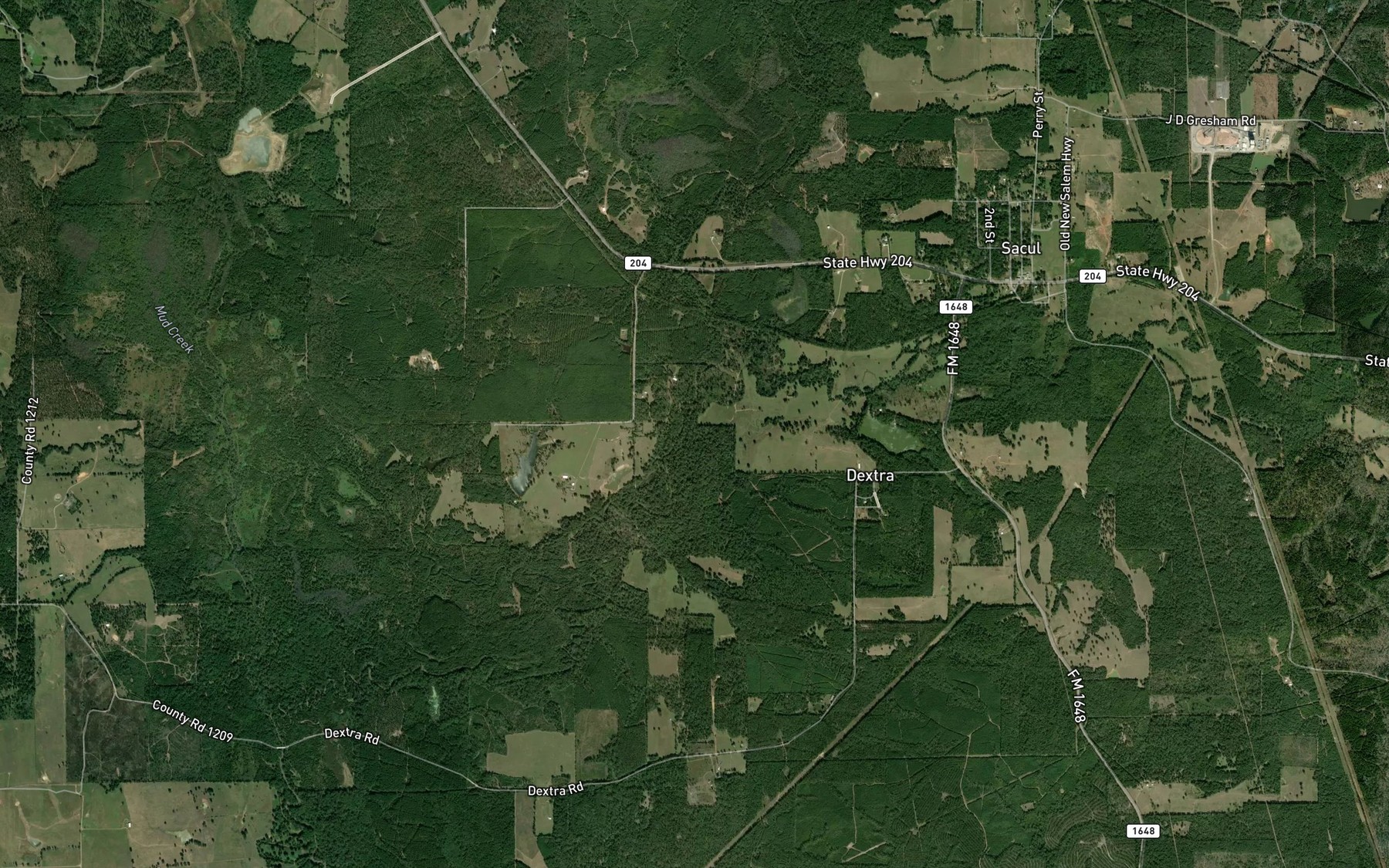 Satellite map of the Indian Creek