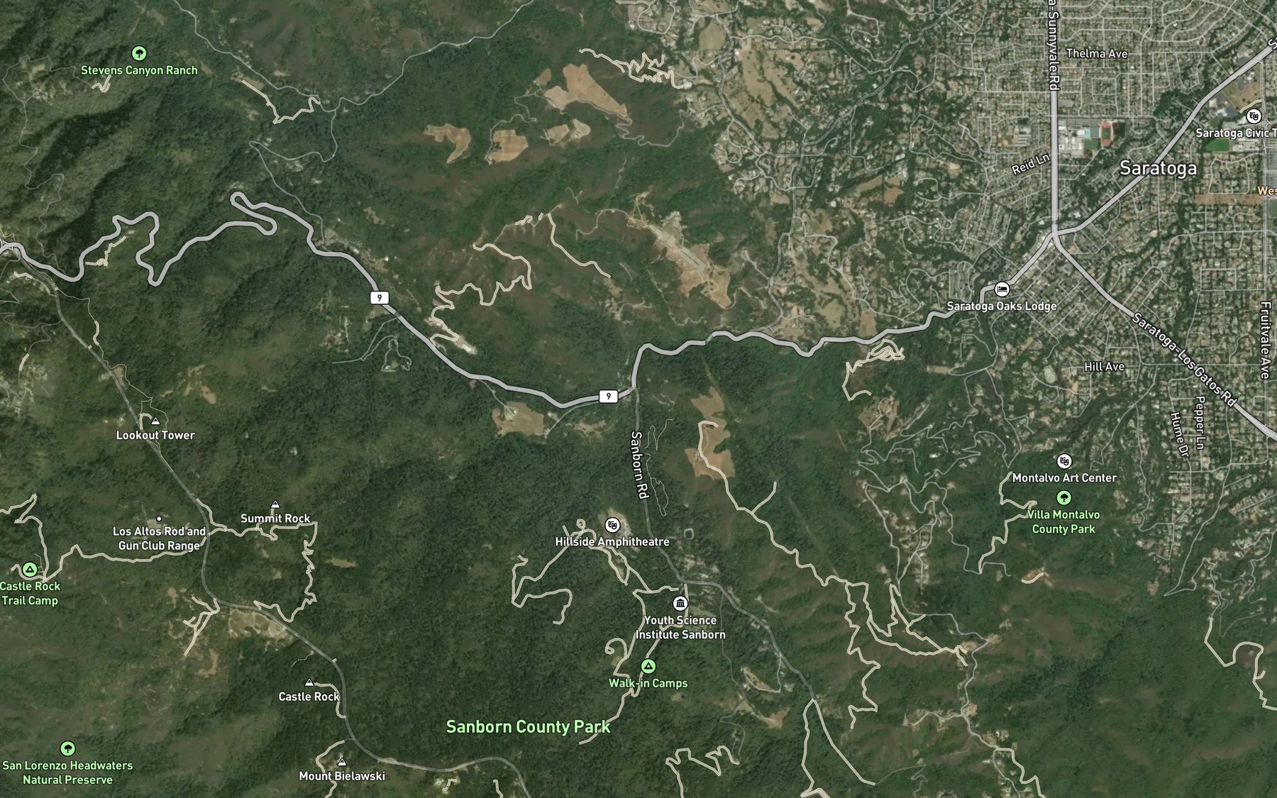 Satellite map of the Bonjetti Creek