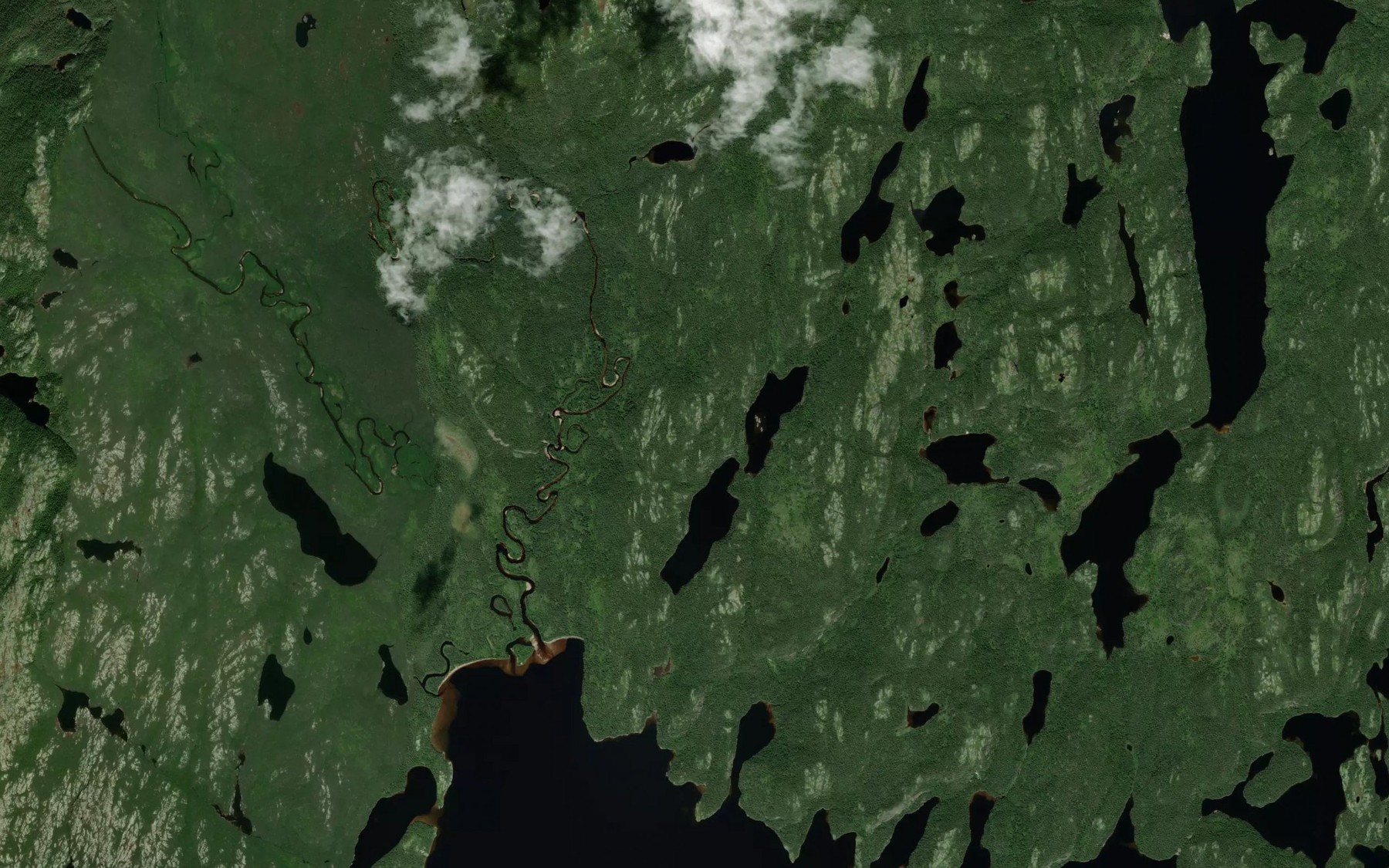 Satellite map of the Lacs Springer
