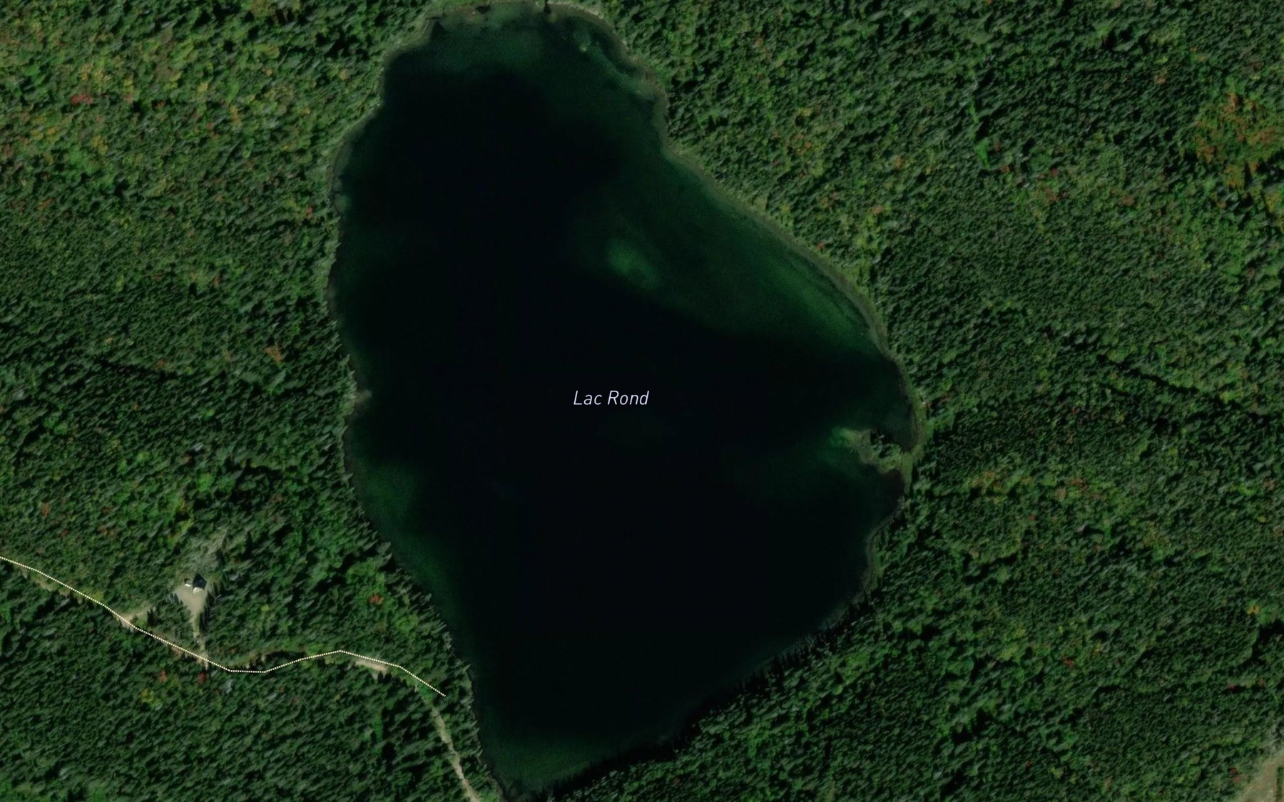 Satellite map of the Lac Rond