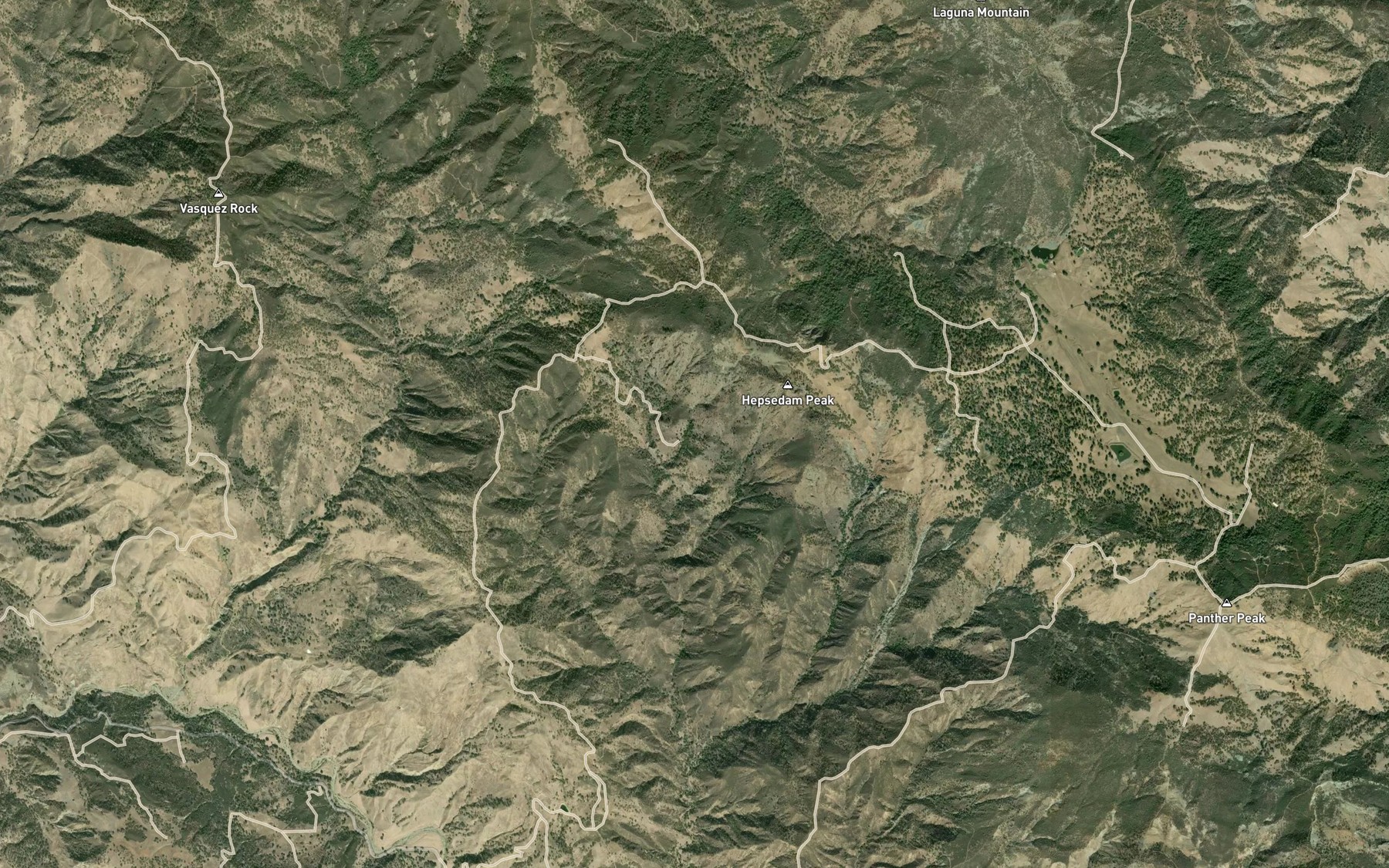 Satellite map of the Cottonwood Springs