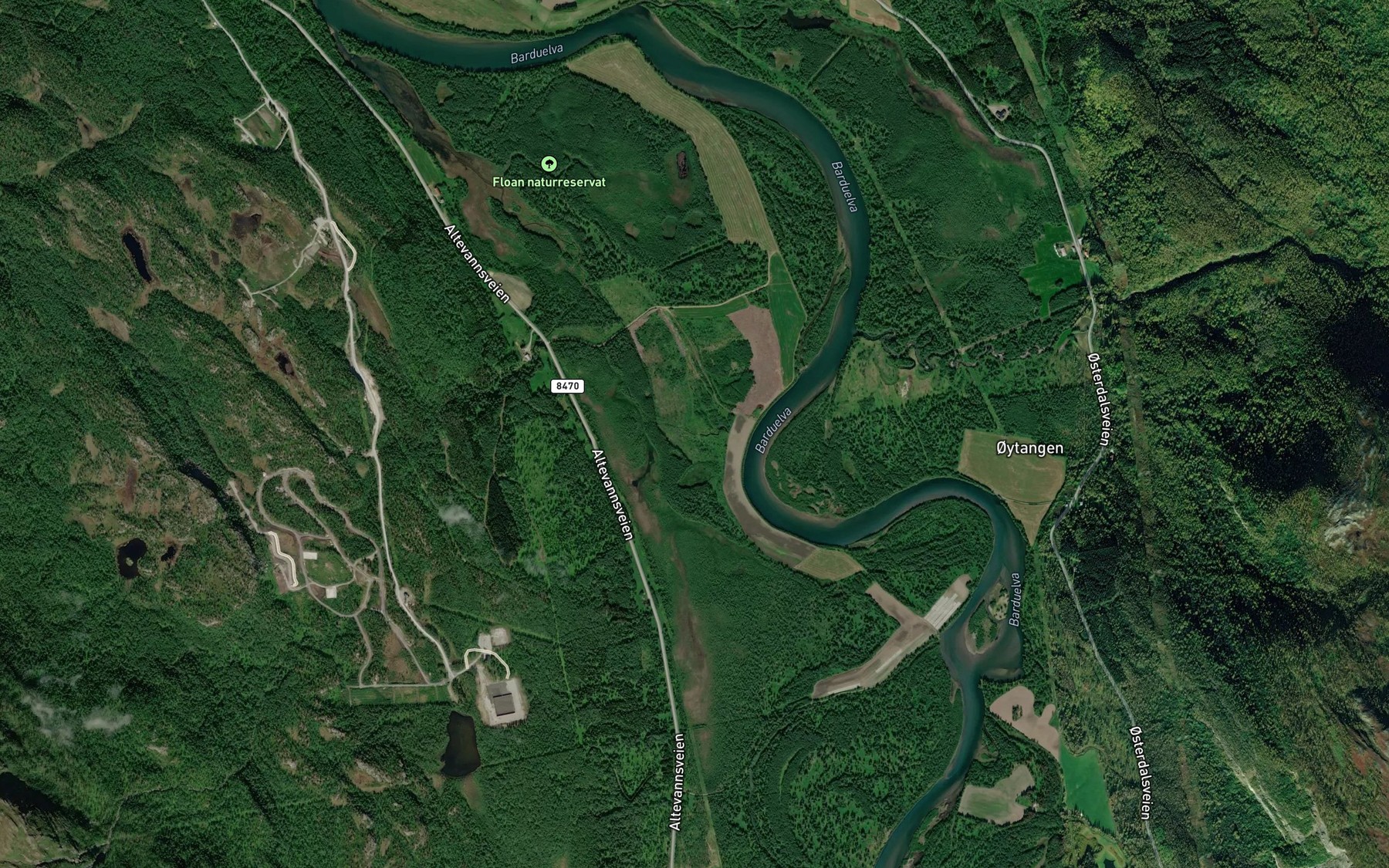 Satellite map of the Glapbekken