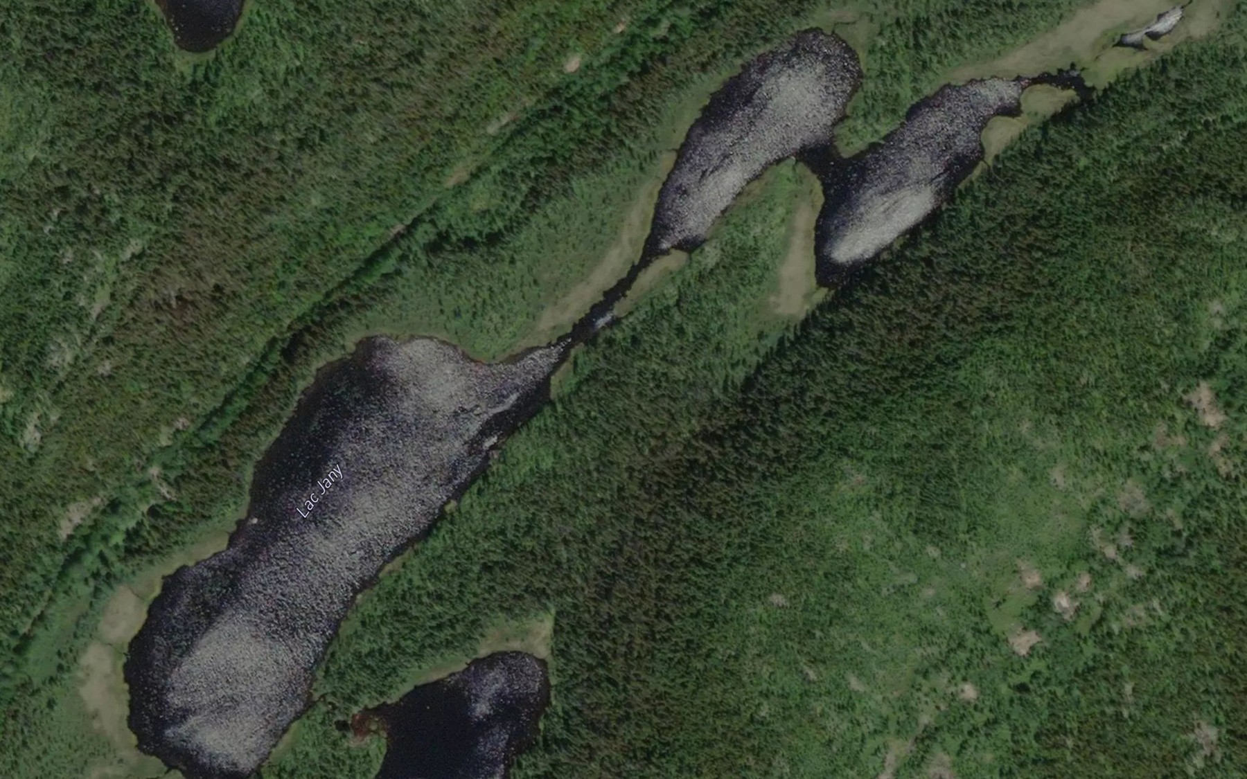 Satellite map of the Lac Jany