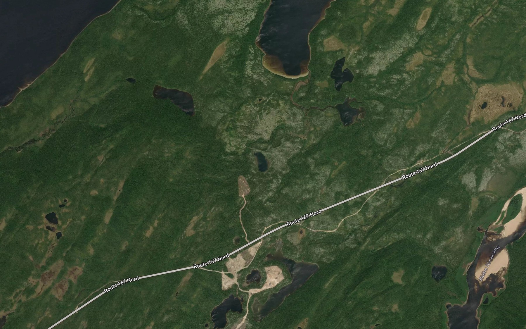 Satellite map of the Lac Coom