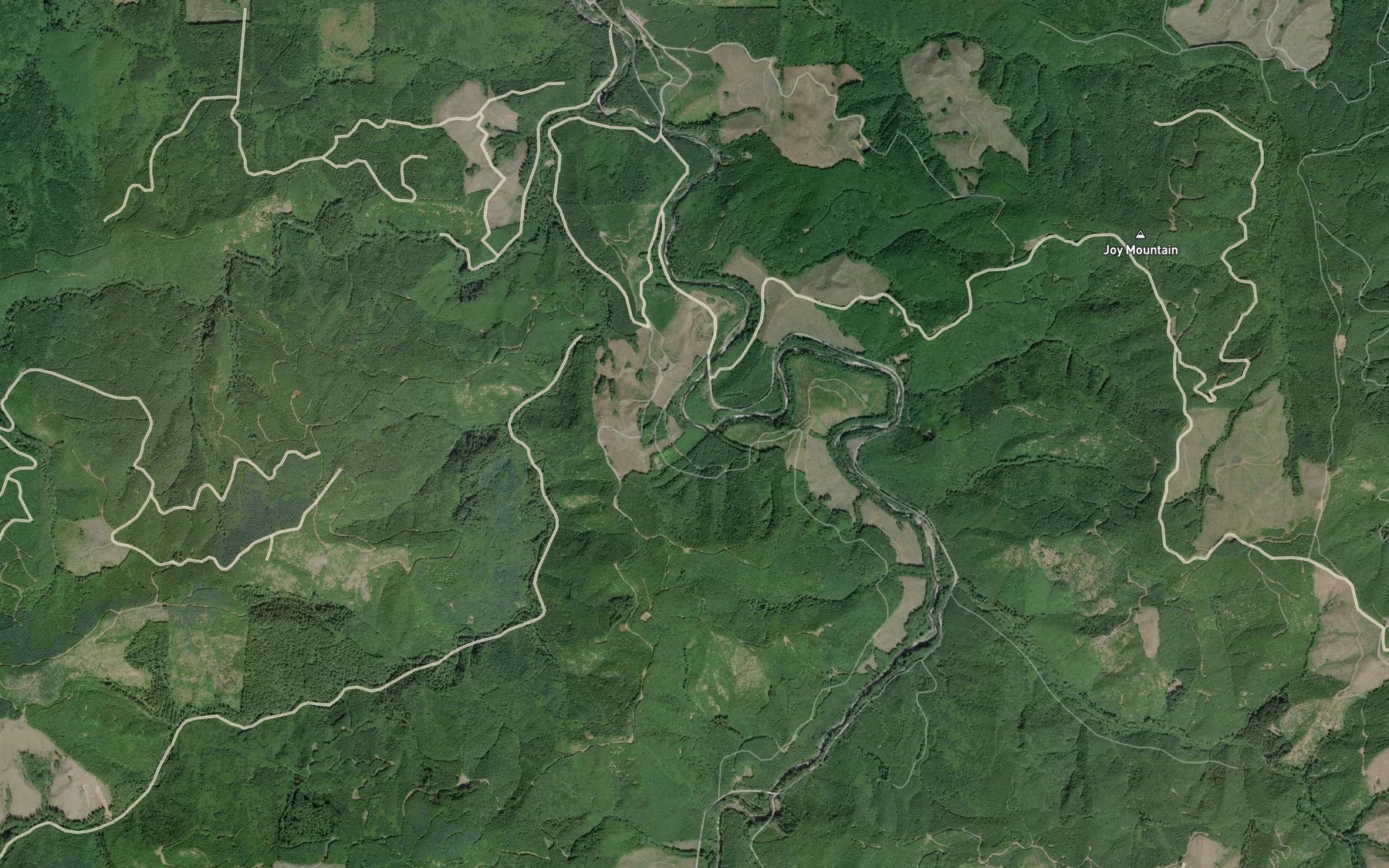 Satellite map of the Murphys Hole