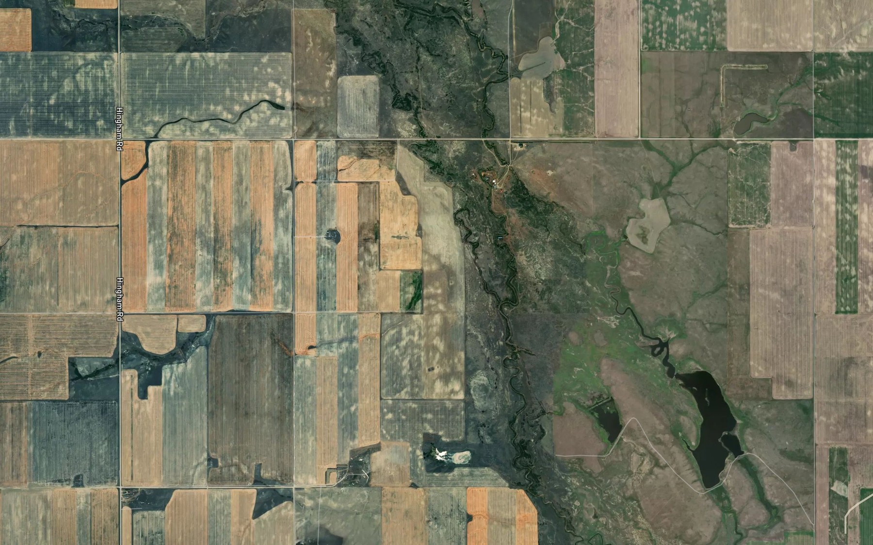 Satellite map of the Tootsie Creek