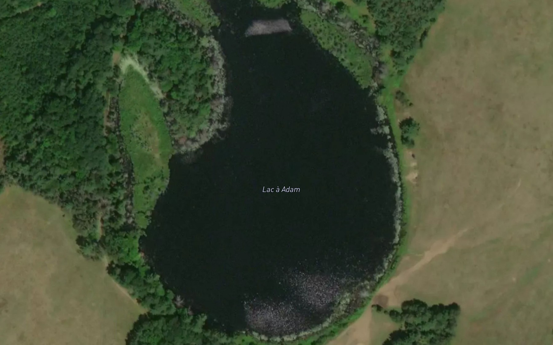 Satellite map of the Lac a Adam