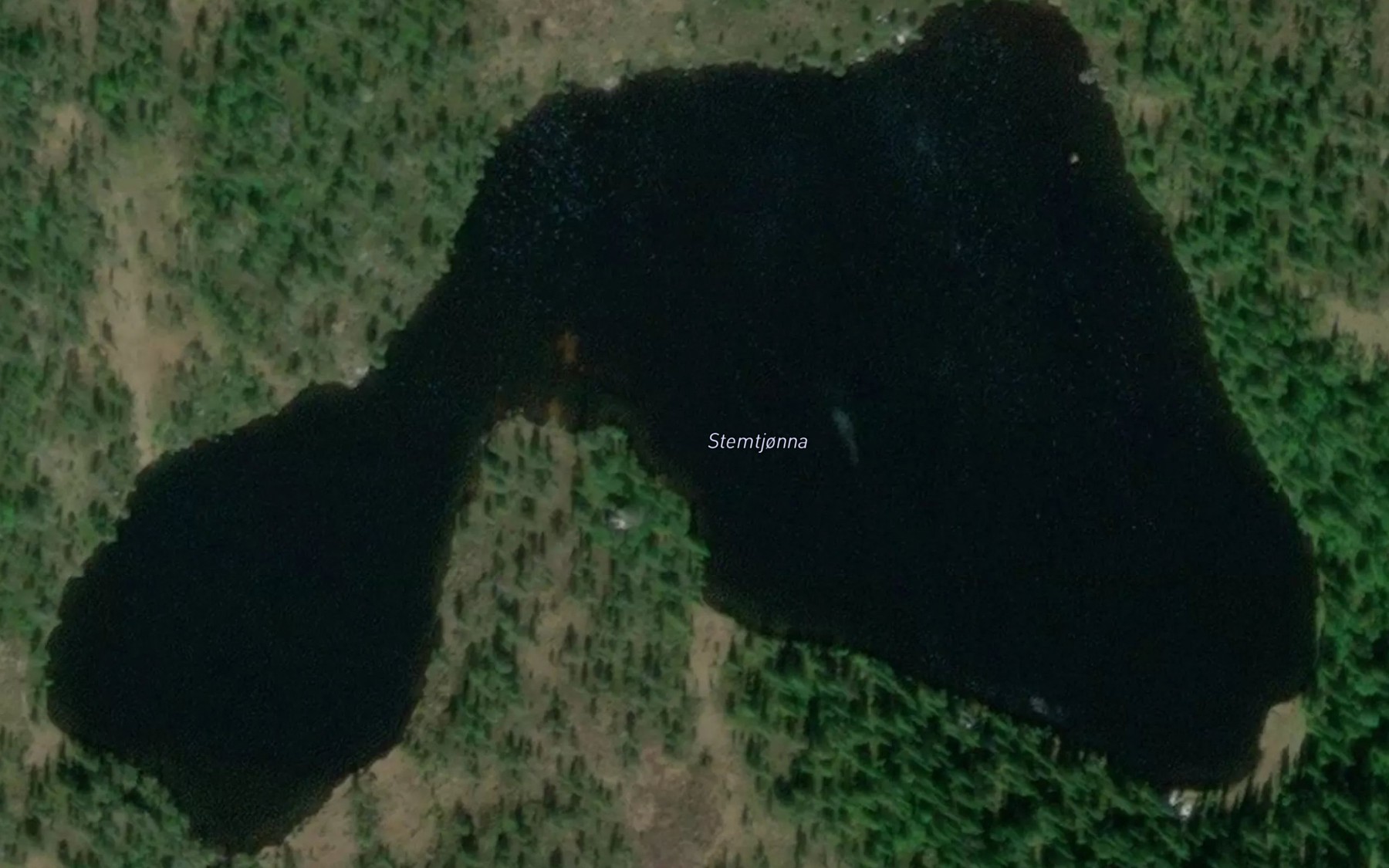 Satellite map of the Stemtjorna