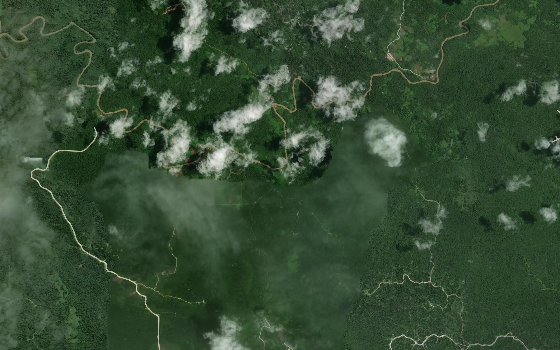 Satellite map of the Sungai Tarau