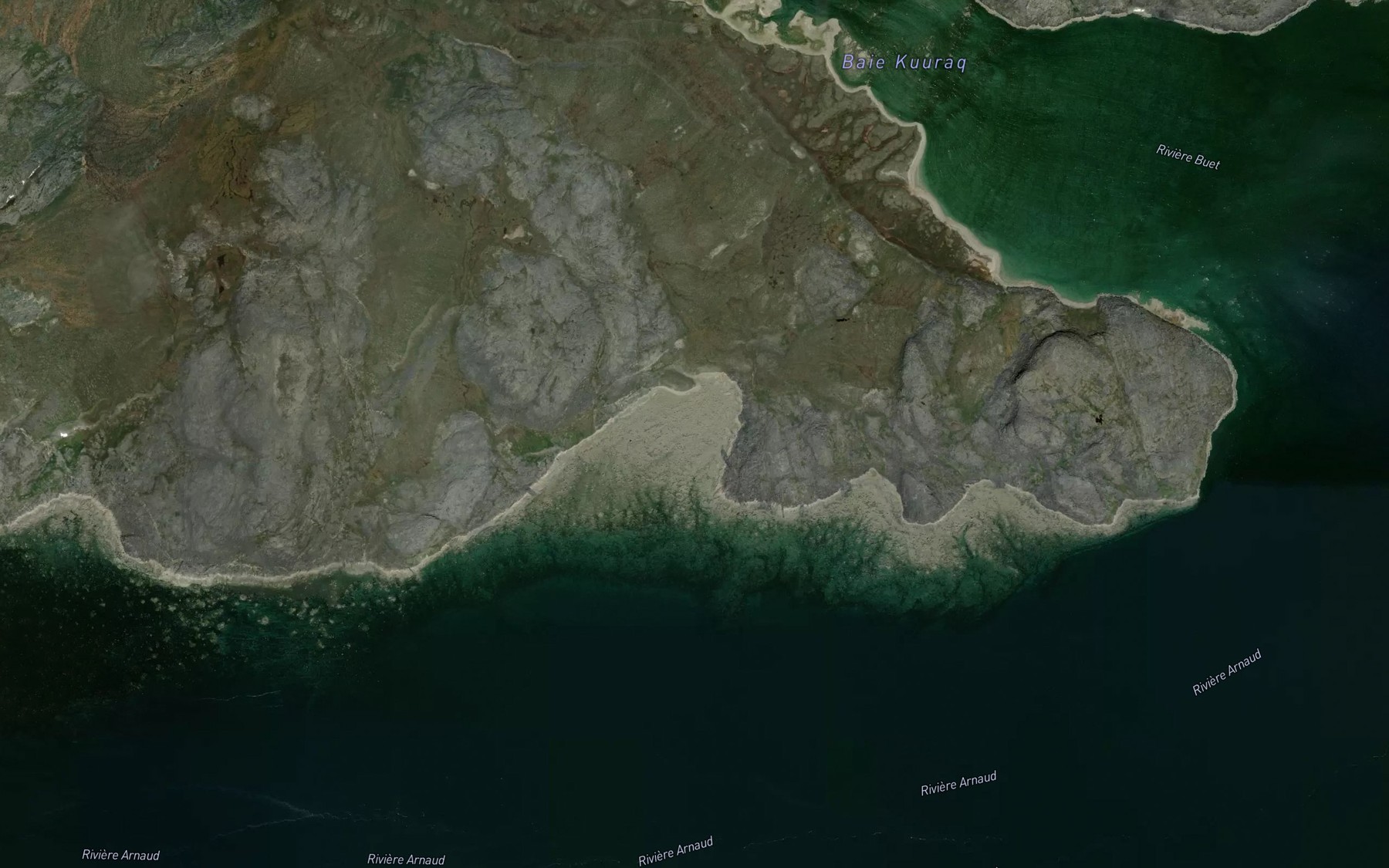 Satellite map of the Baie Arpaaqattaaluttalik