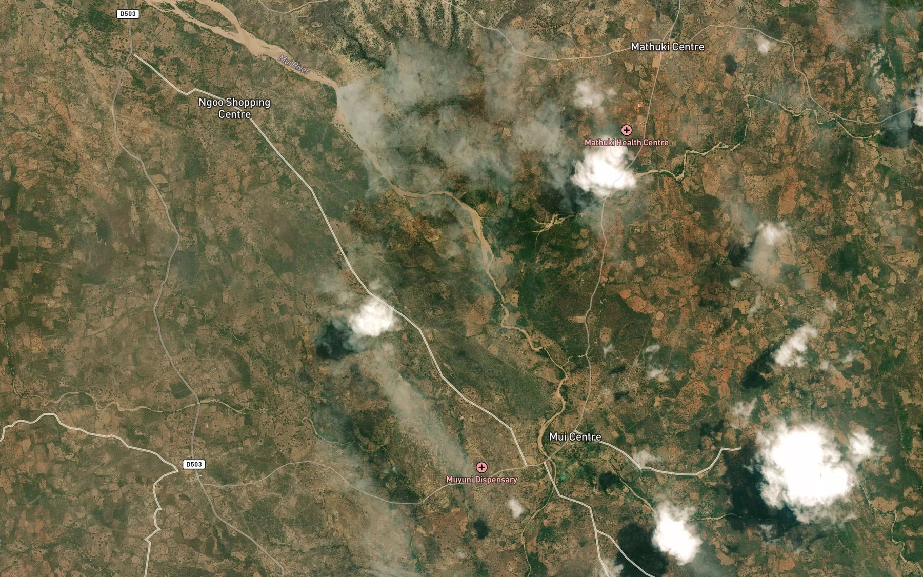 Satellite map of the Mwanzui