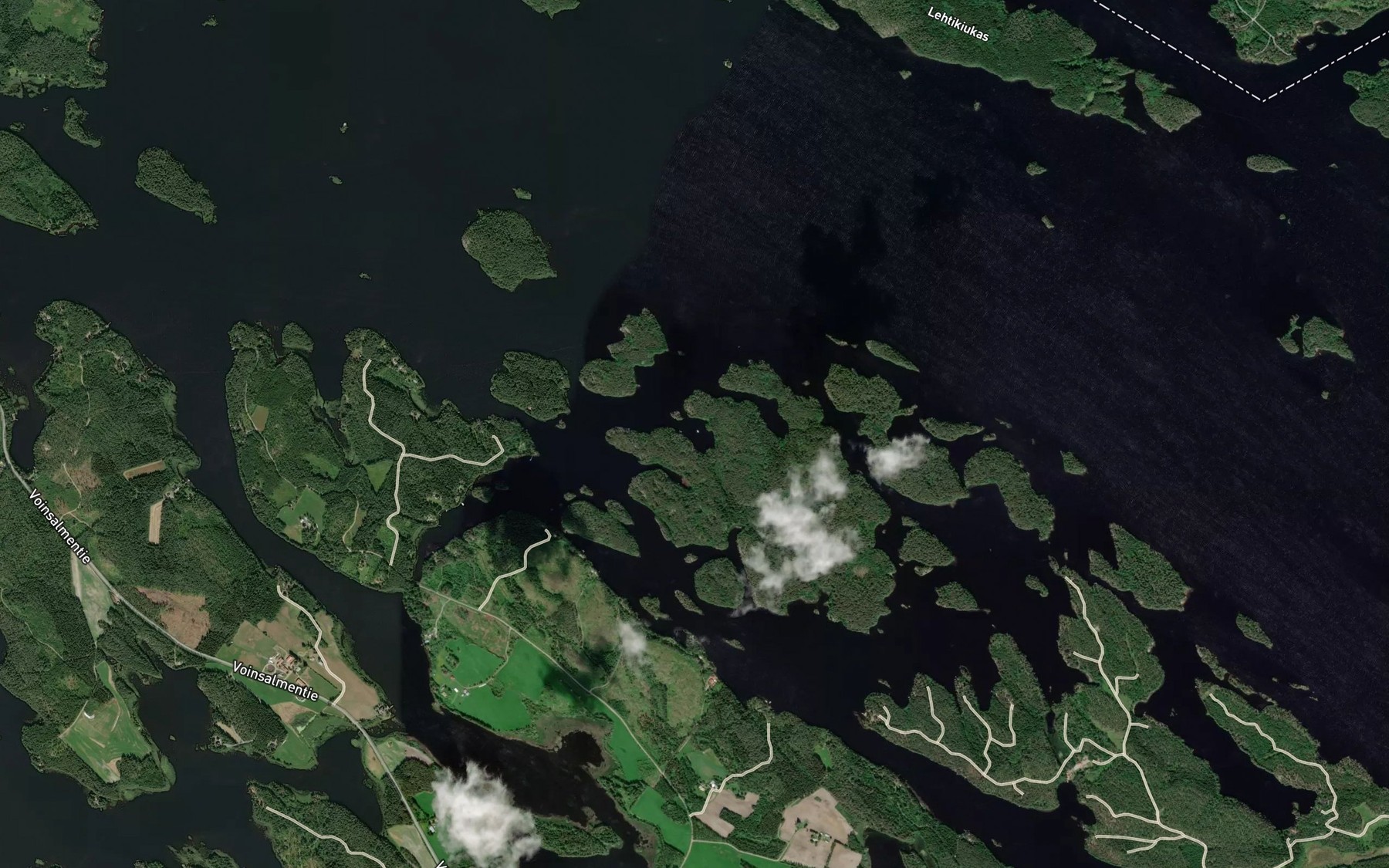 Satellite map of the Pyorealahti
