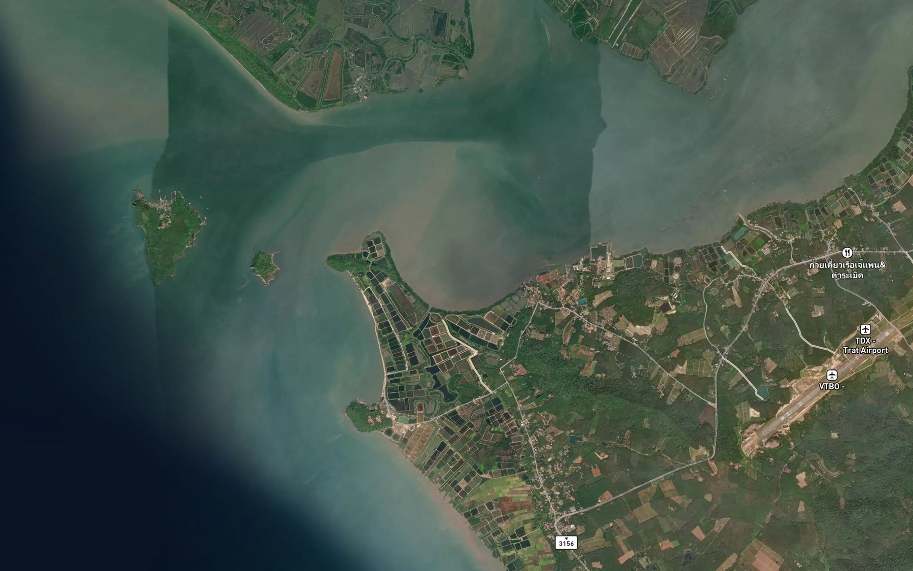 Satellite map of the Ao Ang Krapong