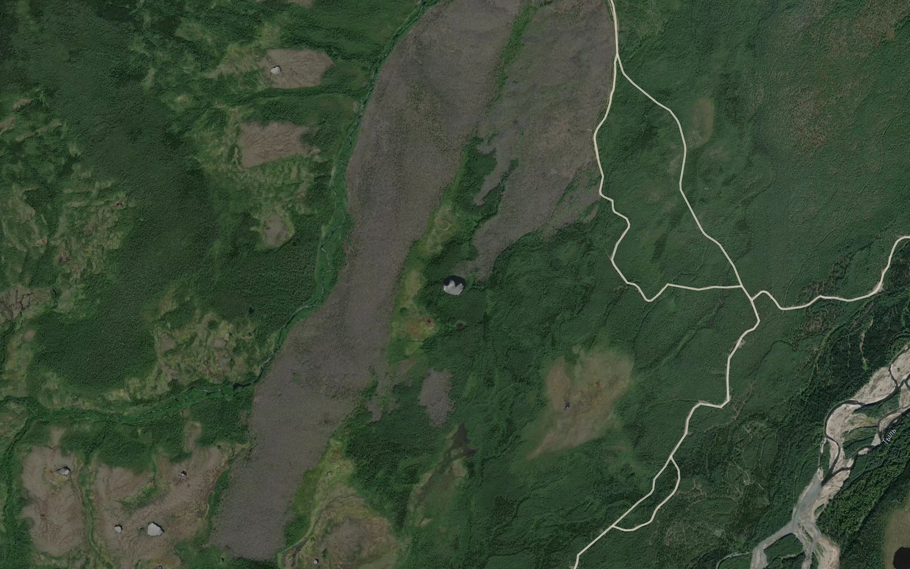 Satellite map of the Ozero Kolmachin