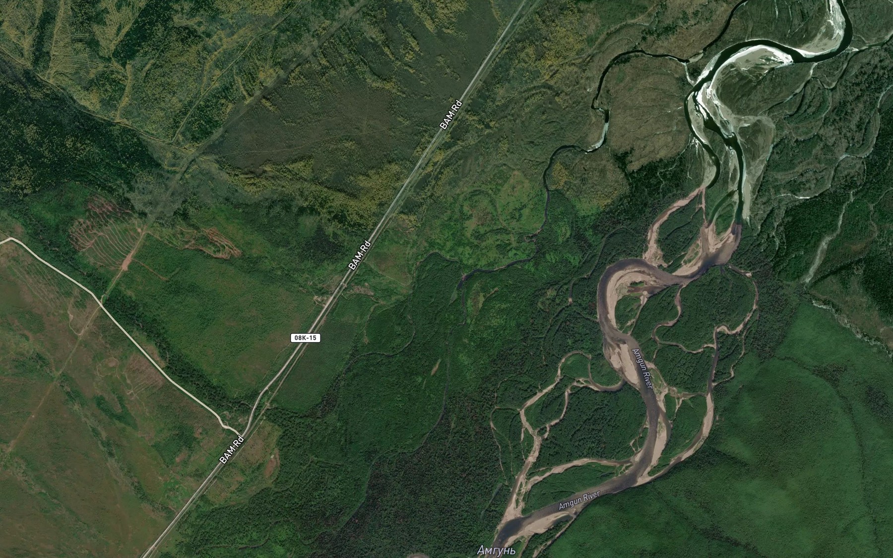 Satellite map of the Gokan