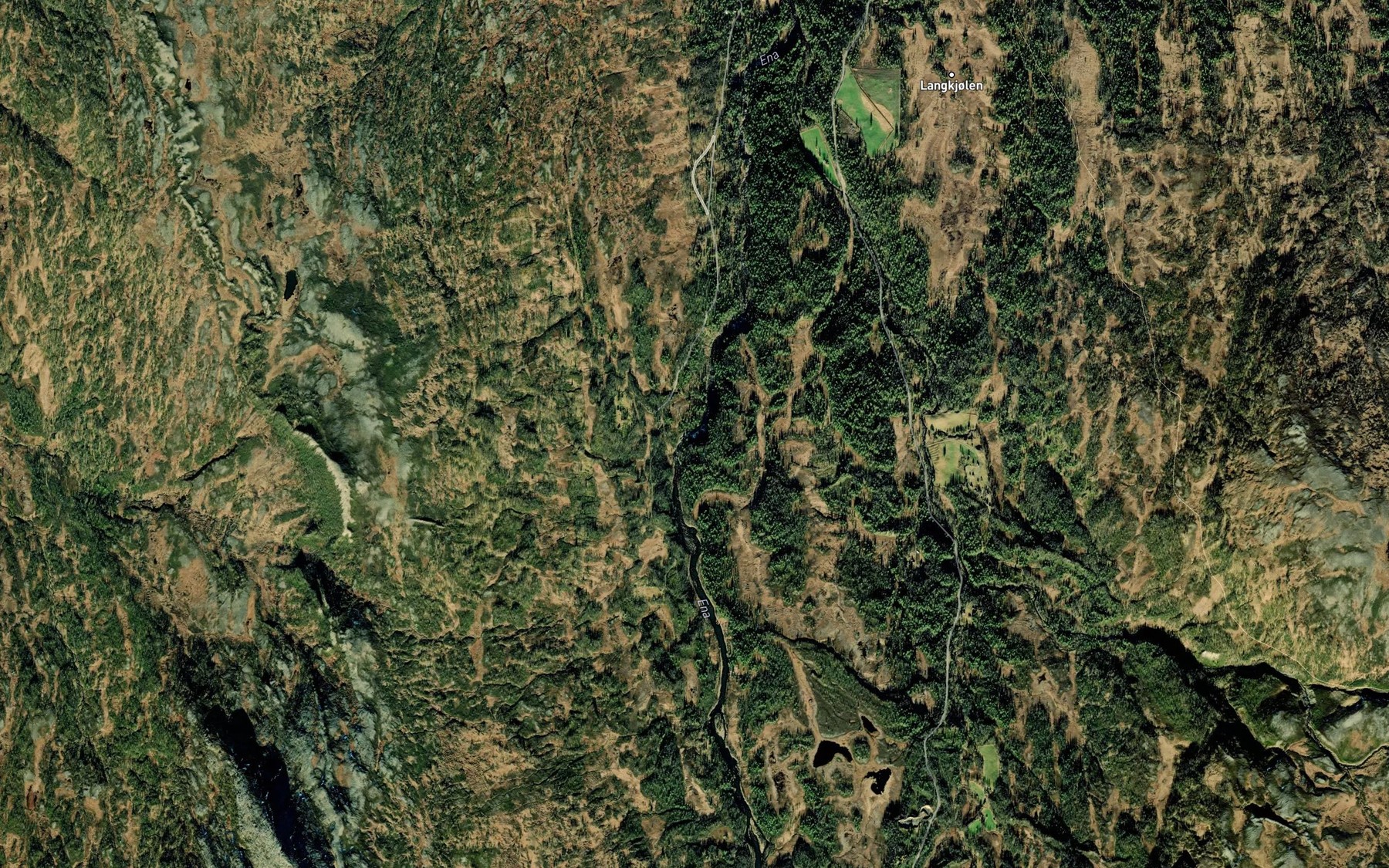 Satellite map of the Svardalsfossen