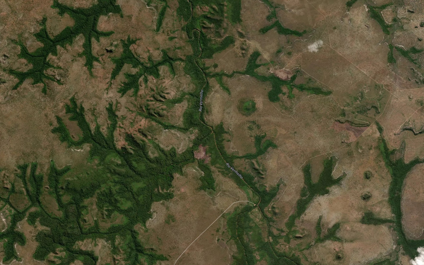 Satellite map of the Ribeirao Sucuapara